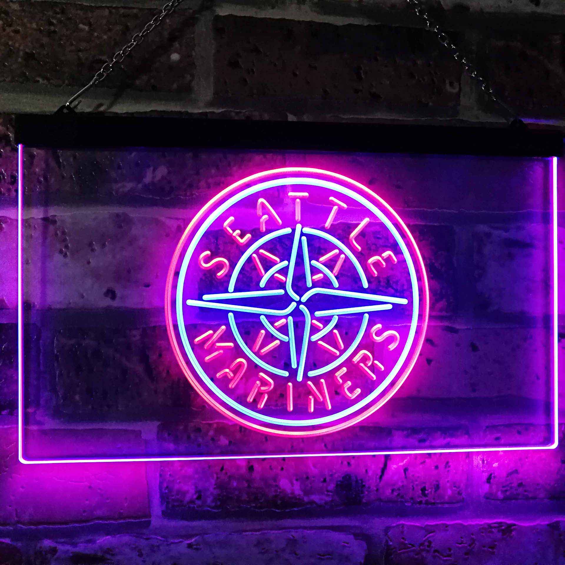 Seattle Mariners Man Cave Neon Sign