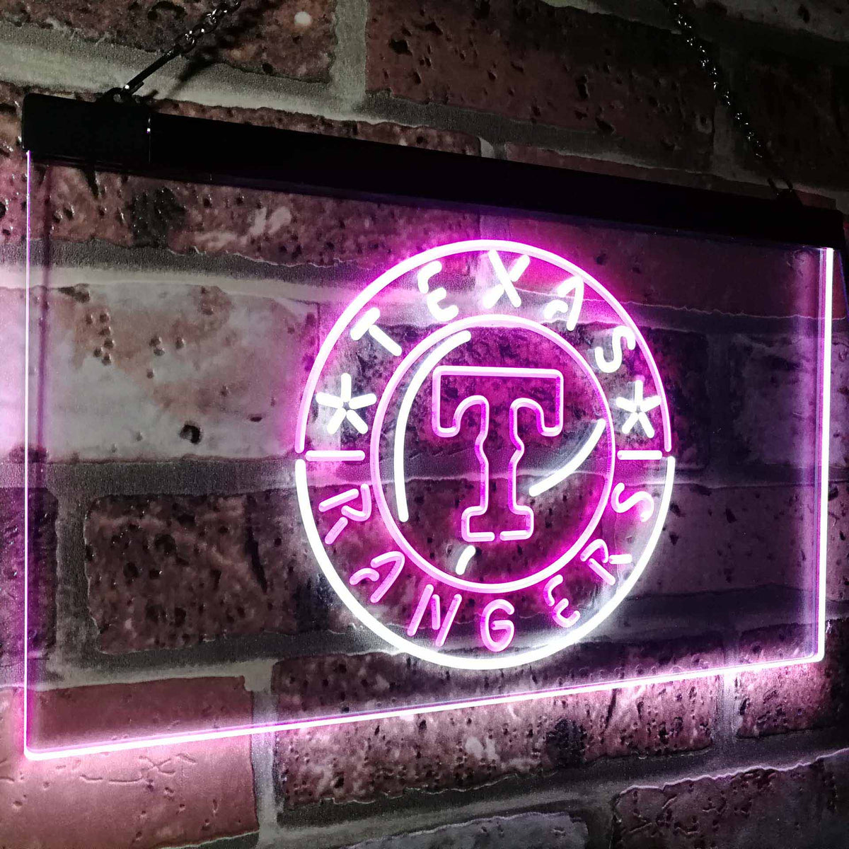 Texas Rangers Neon Sign - LED LAB CAVE