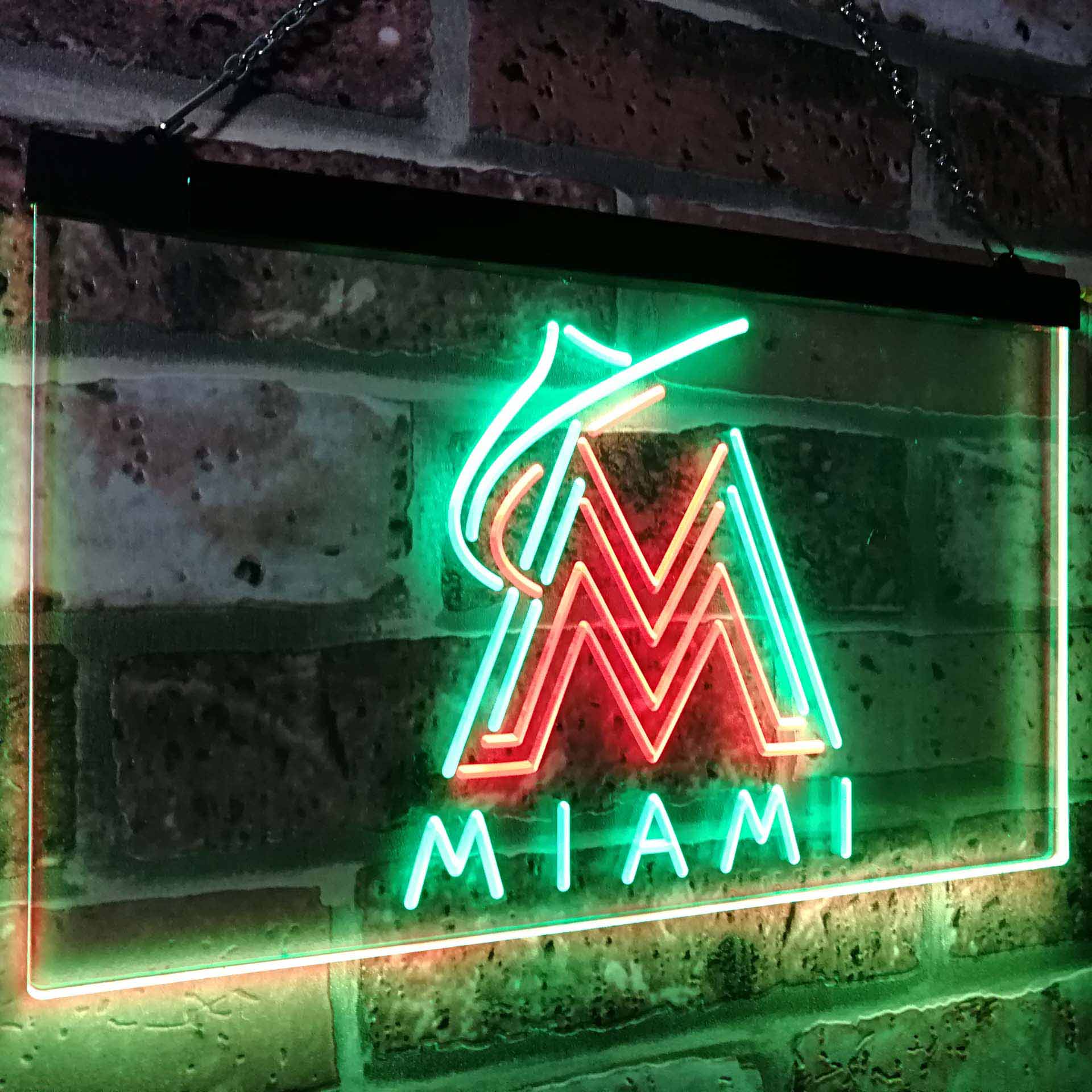 Florida Marlins Neon Light Up Sign Wall Decor