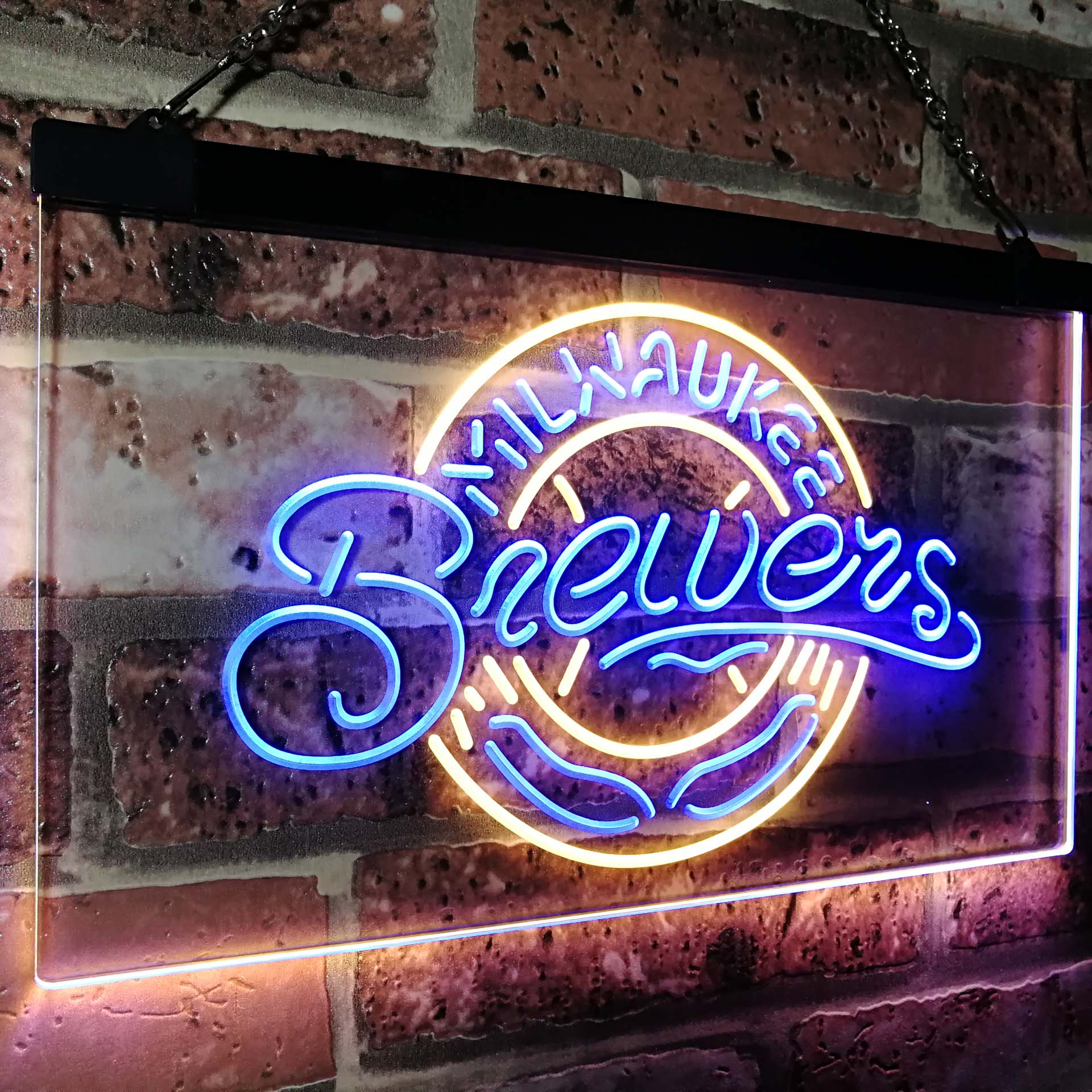 Milwaukee Brewers Neon LED Sign