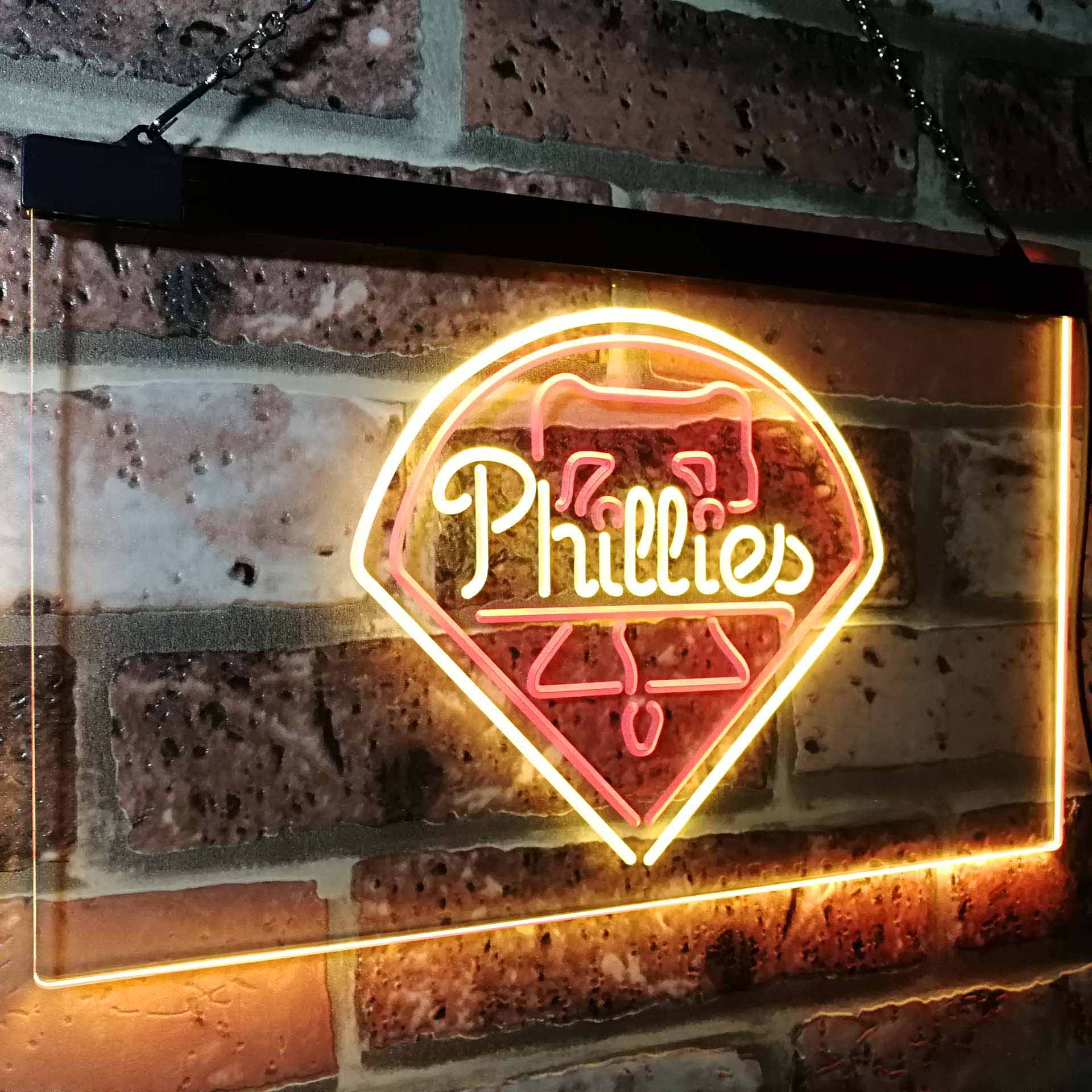 Philadelphia Phillies Neon Light Up Sign Wall Decor