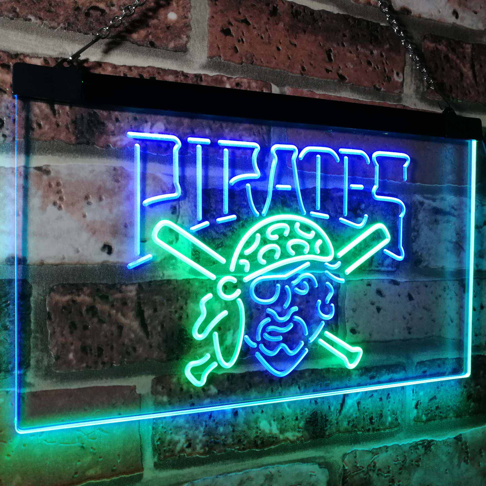 Pittsburgh Pirates Neon Light Up Sign Wall Decor