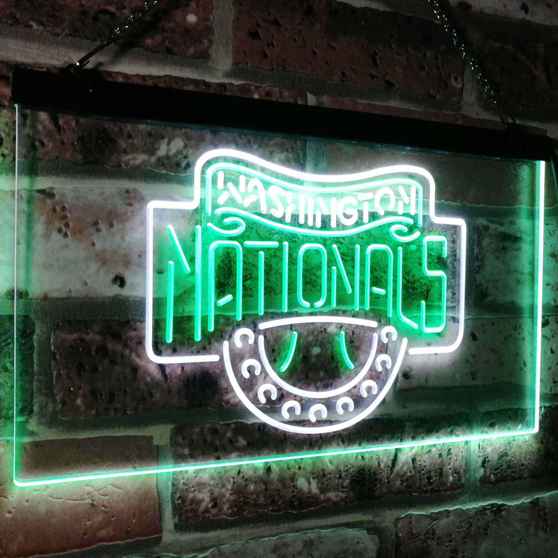 Washington League Club Neon Light Up Sign Wall Decor