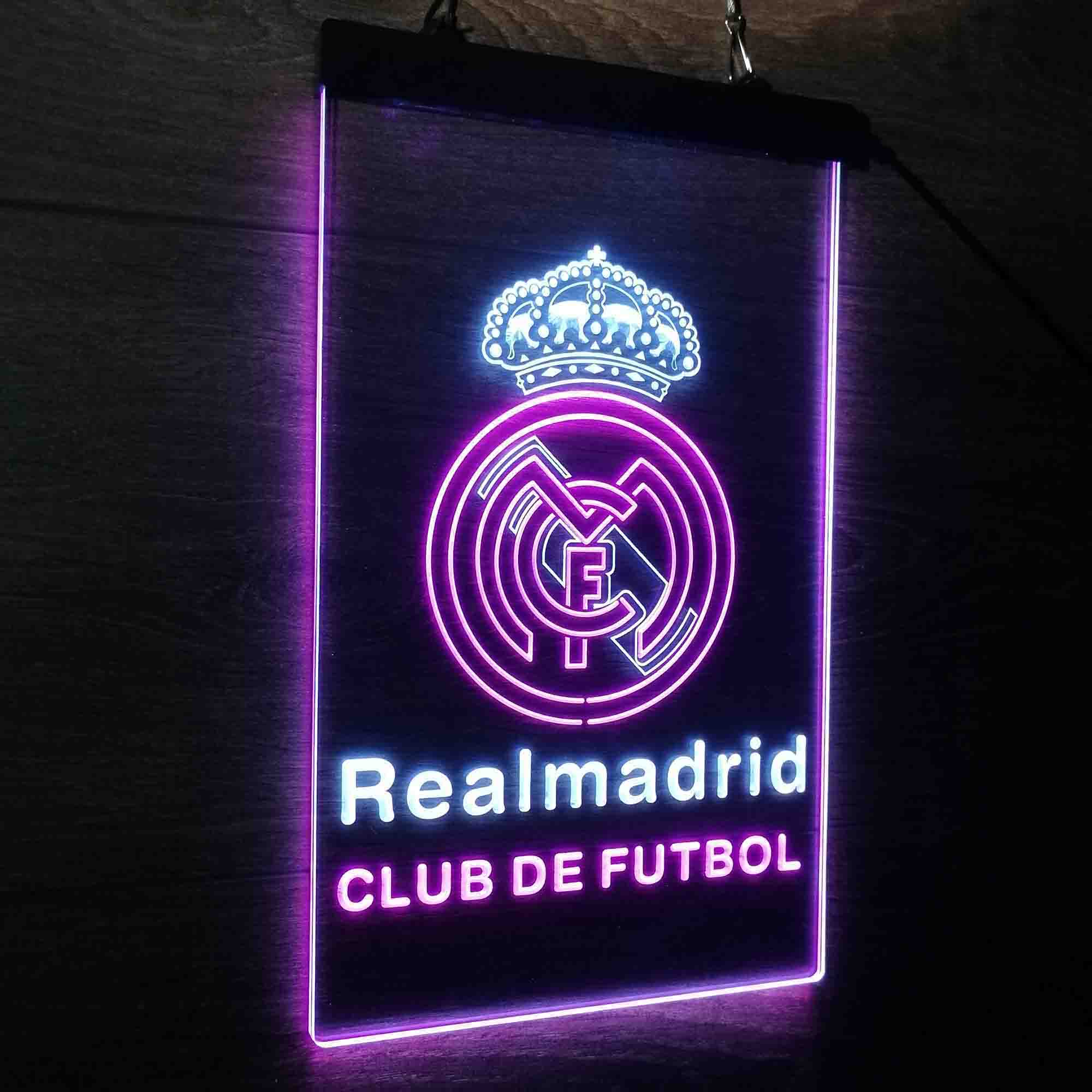 Real Madrid FC Neon Light Up Sign Wall Decor