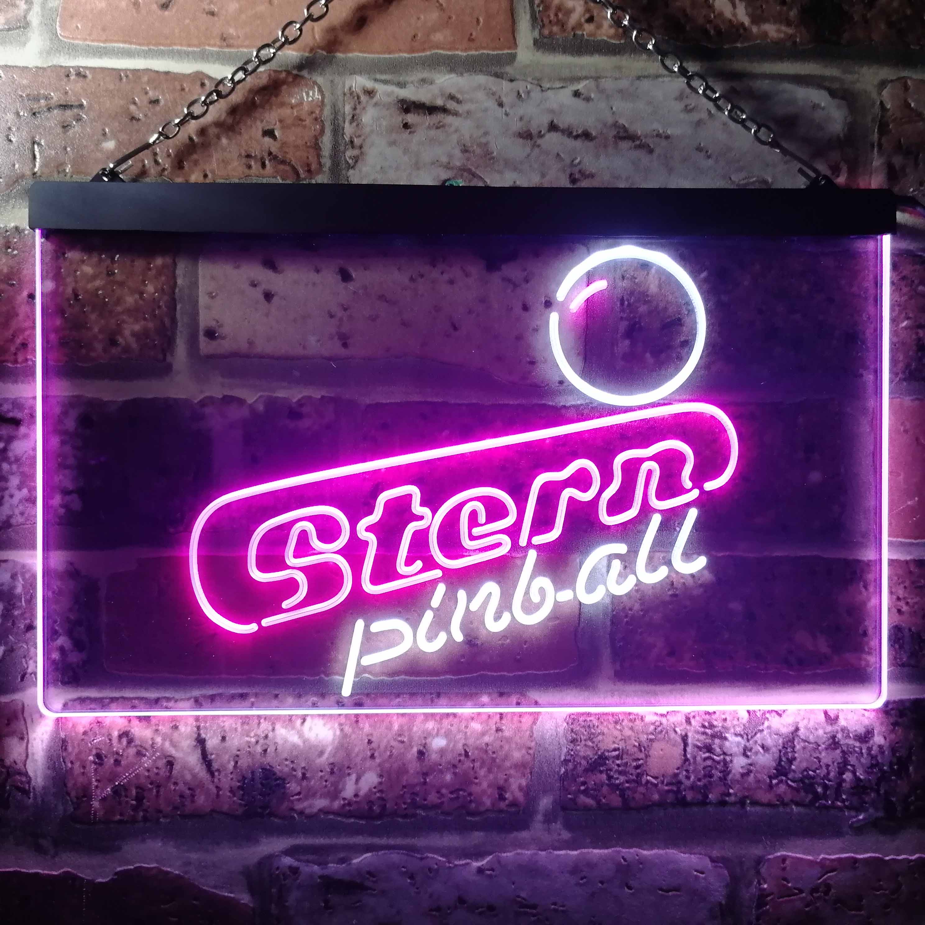 Stern Pinball Game Room Man Cave Neon LED Sign