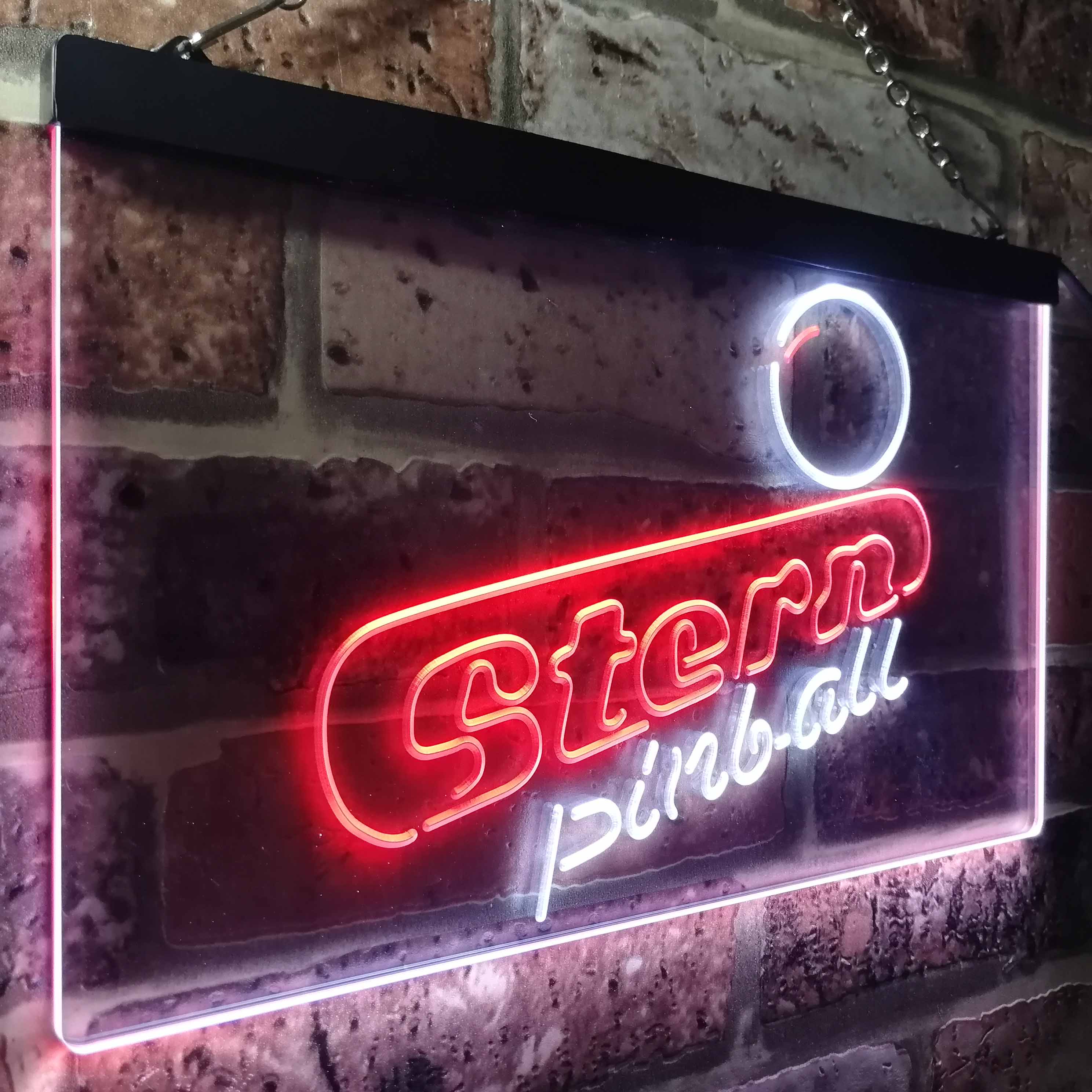Stern Pinball Game Room Man Cave Neon LED Sign
