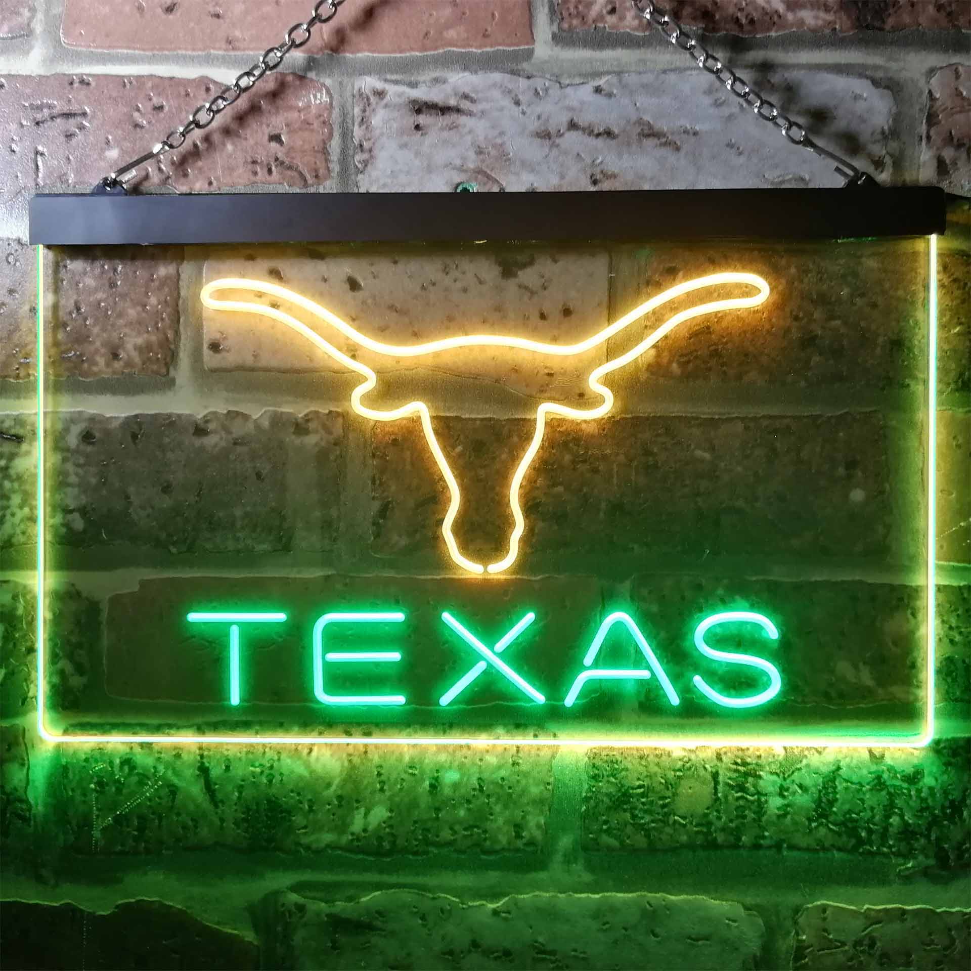 Texas Longhorns Club Man Cave Neon Sign
