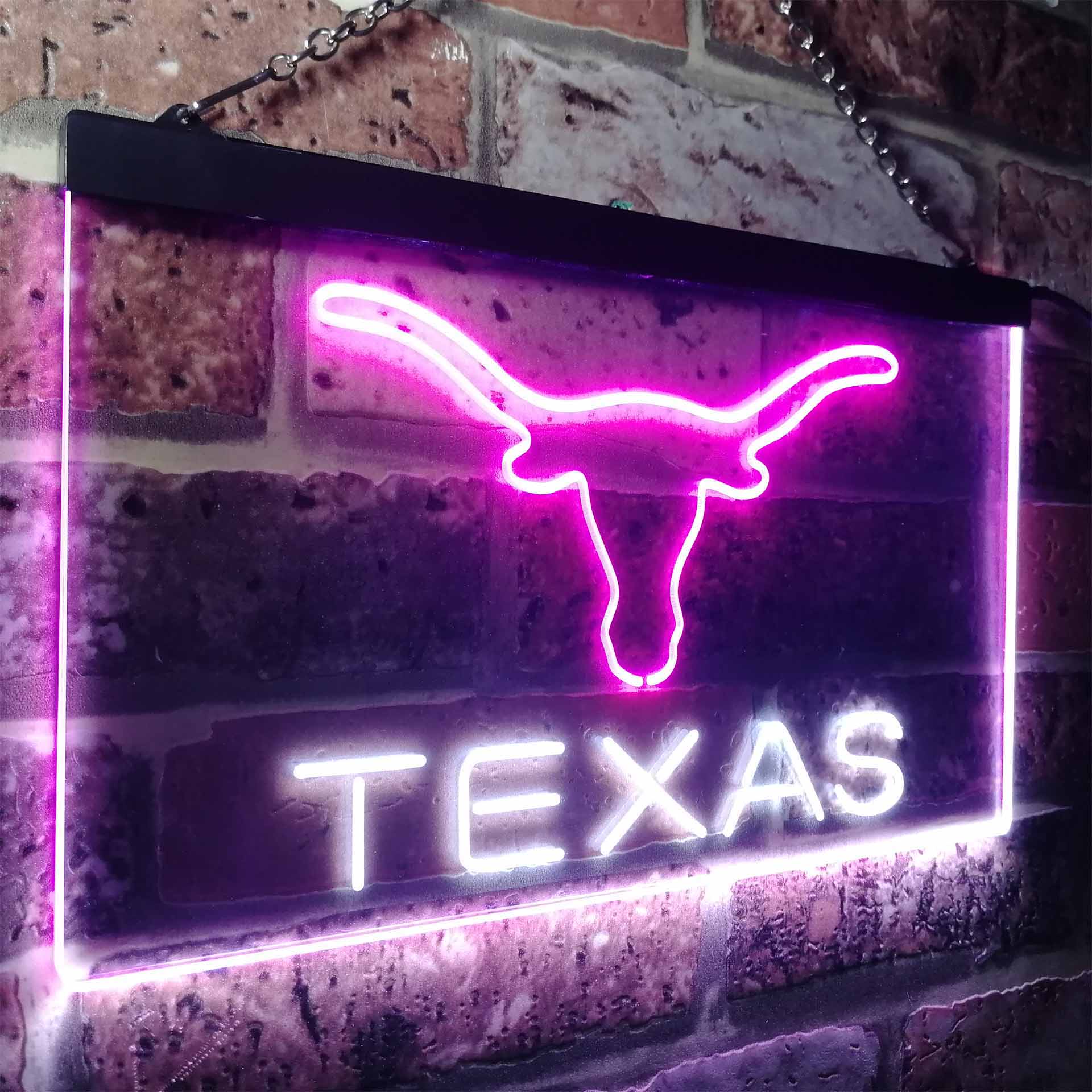 Texas Longhorns Club Neon Light Up Sign Wall Decor