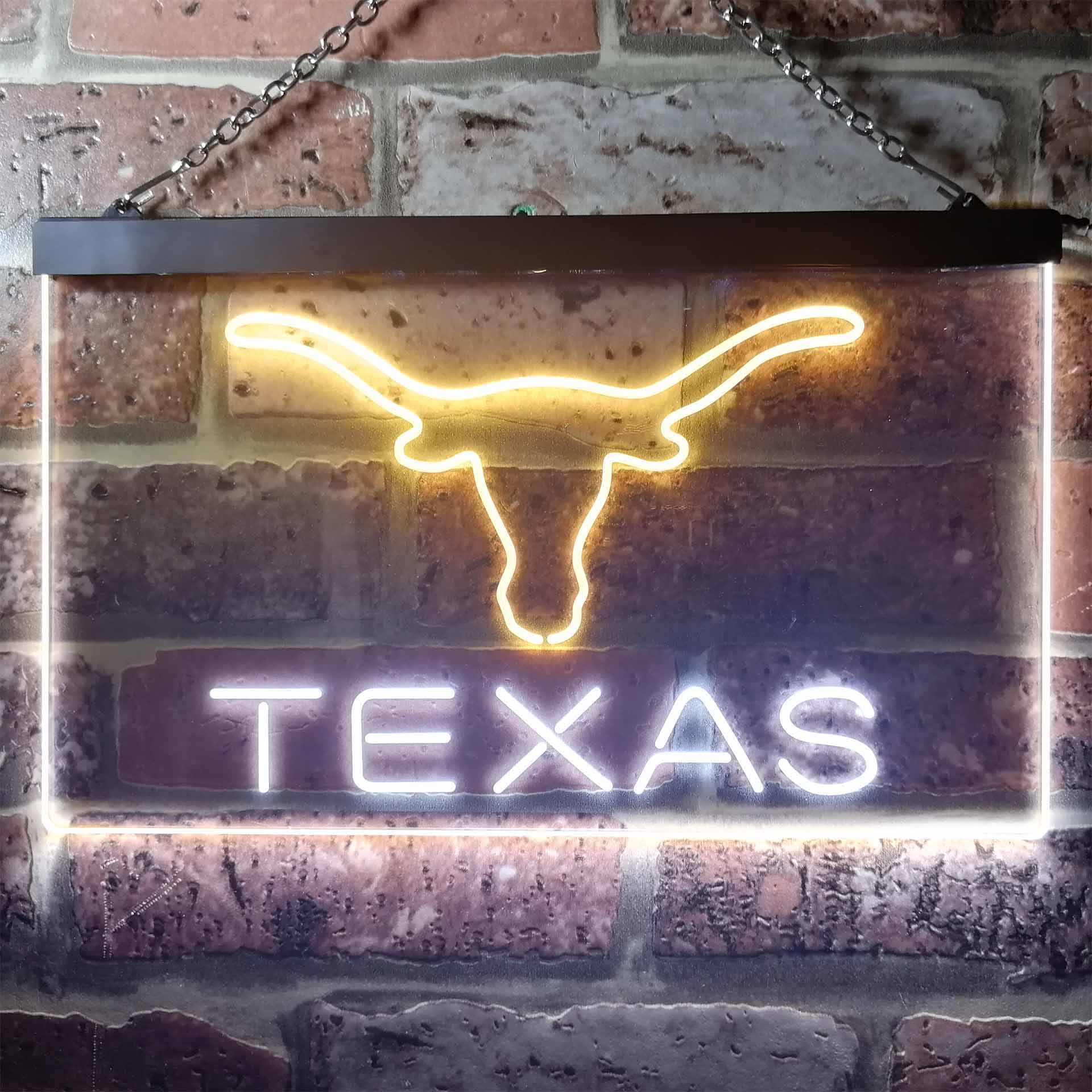 Texas Longhorns Club Man Cave Neon Sign