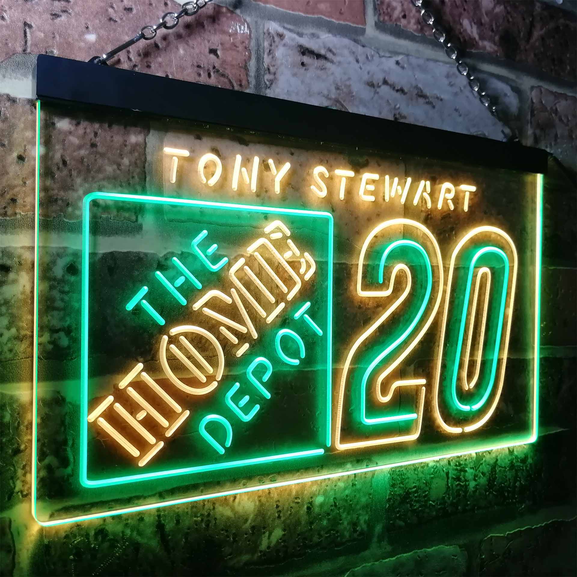 Tony Stewart #20 Racing Man Cave Neon Sign