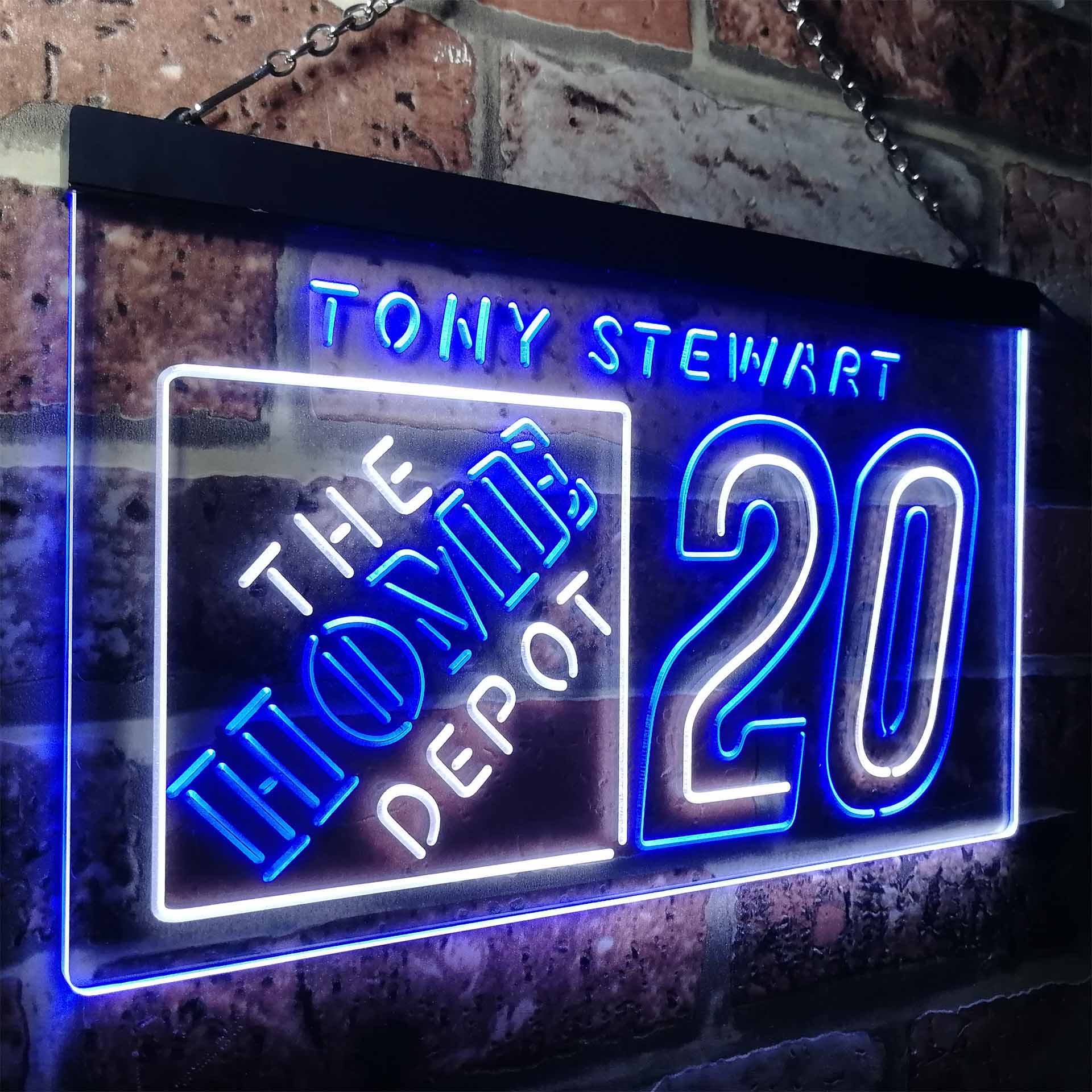 Tony Stewart #20 Racing Neon LED Sign