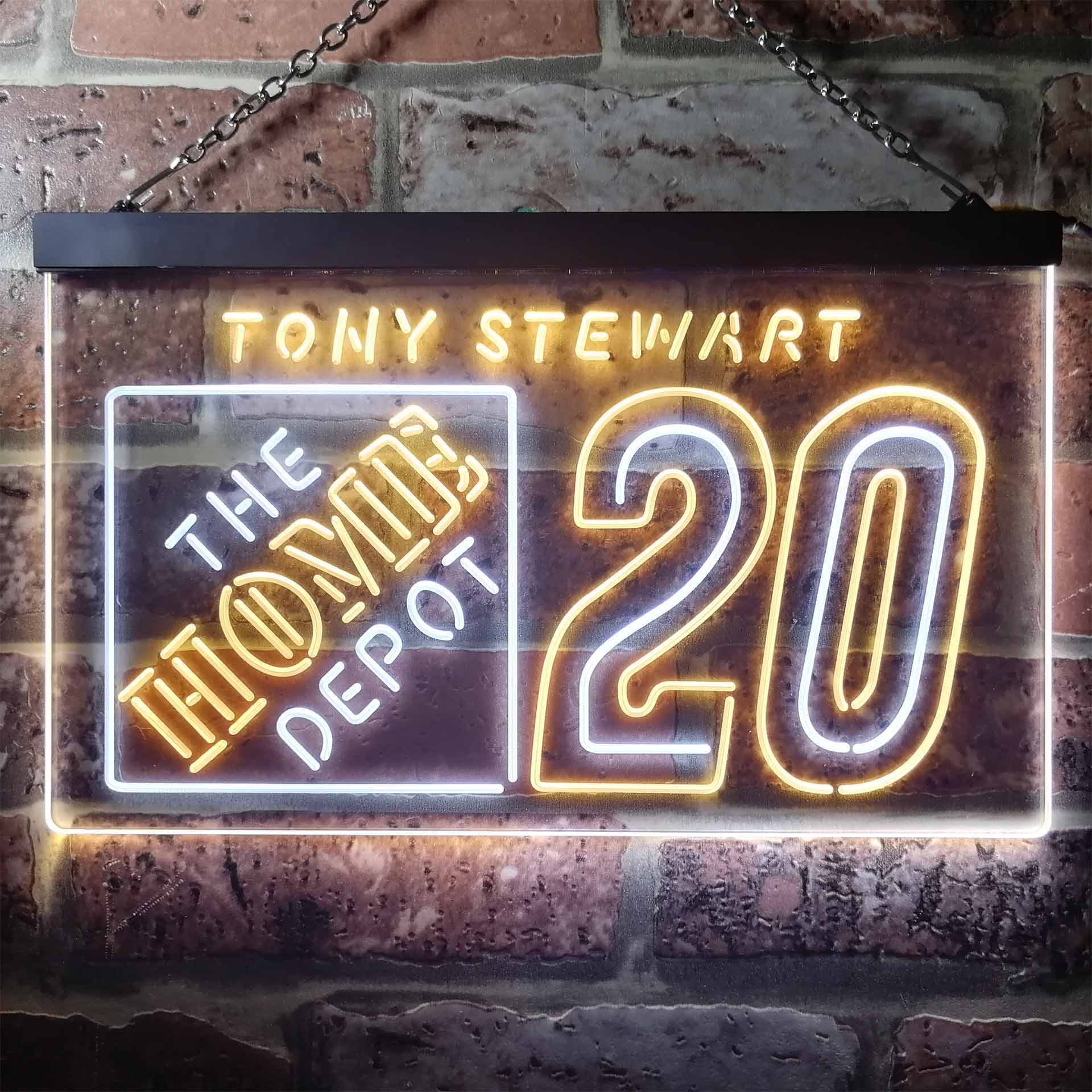 Tony Stewart #20 Racing Neon LED Sign