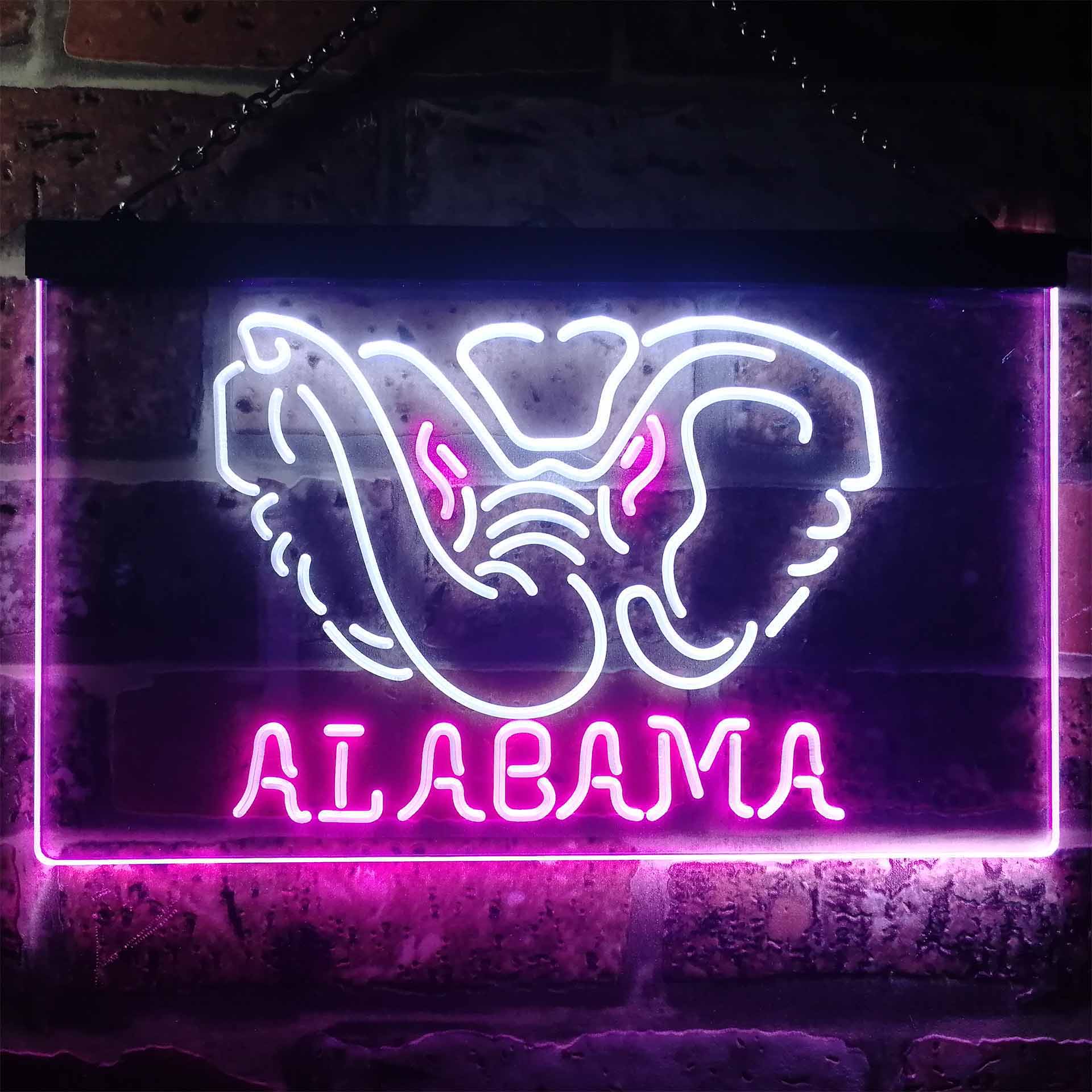 Alabama Crimson Tide Club Man Cave Neon Sign