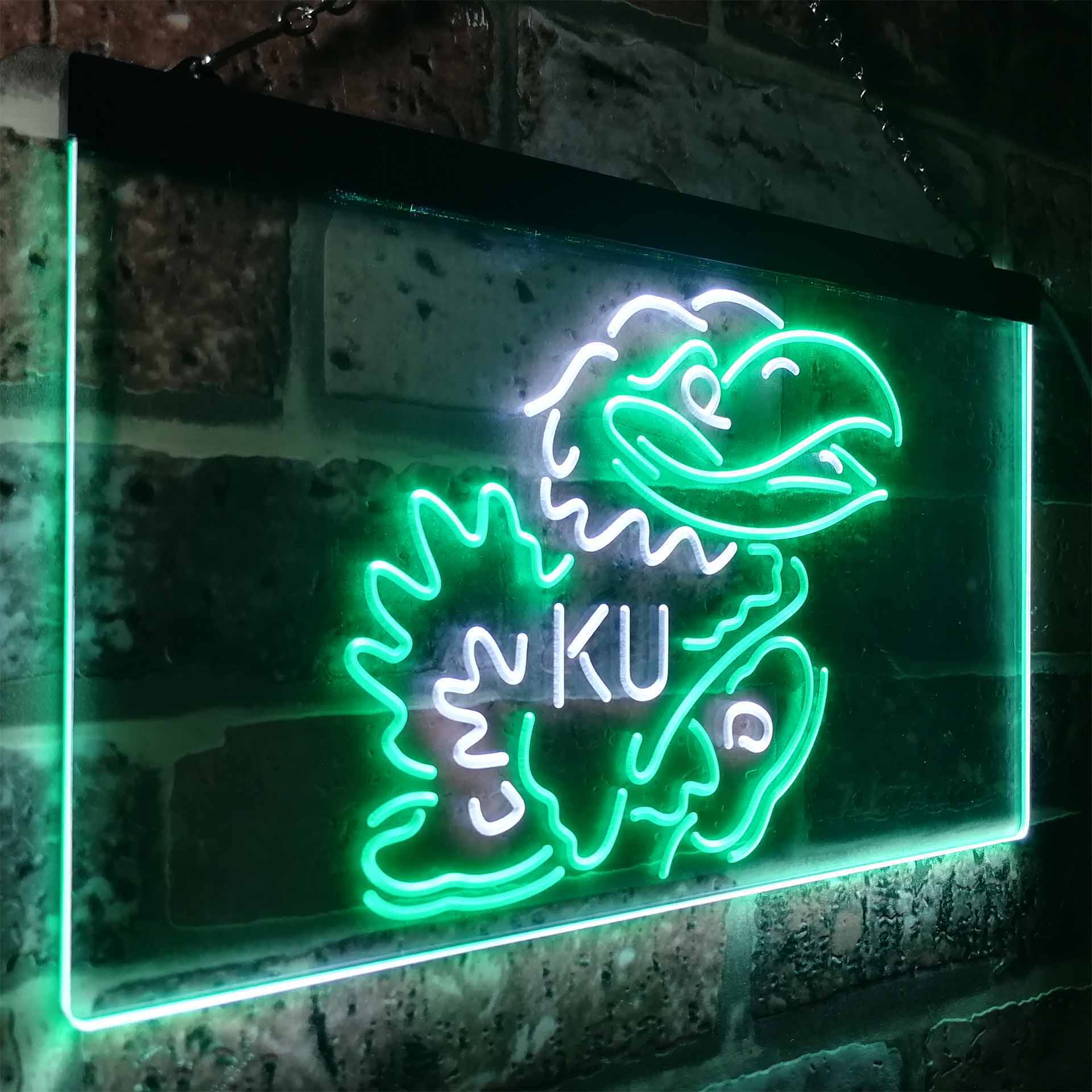 Kansas Jayhawks KU Club Man Cave Neon Sign