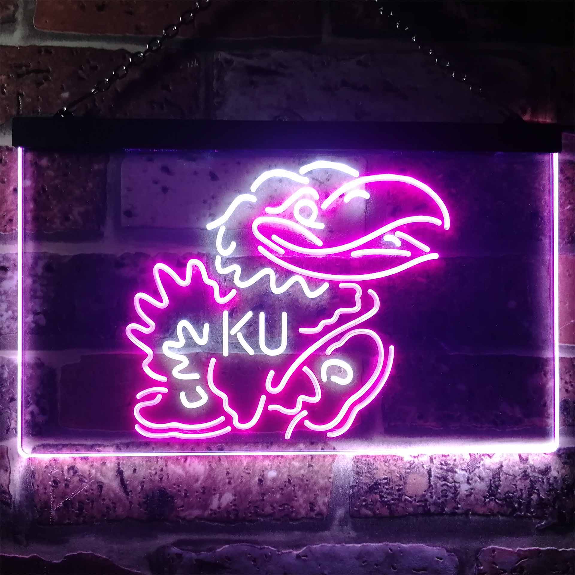 Kansas Jayhawks KU Neon LED Sign