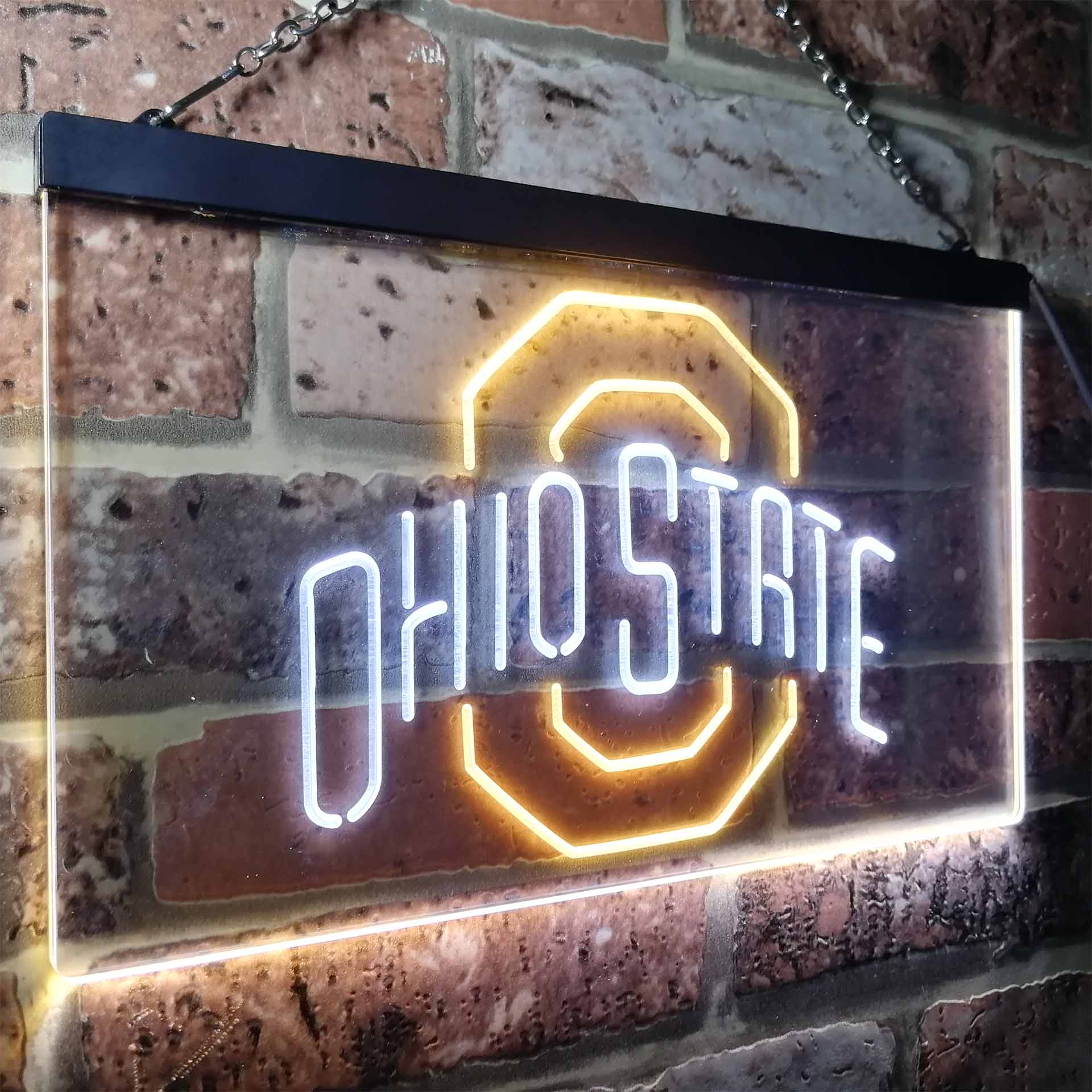 Ohios States Buckeyes Club Neon Light Up Sign Wall Decor
