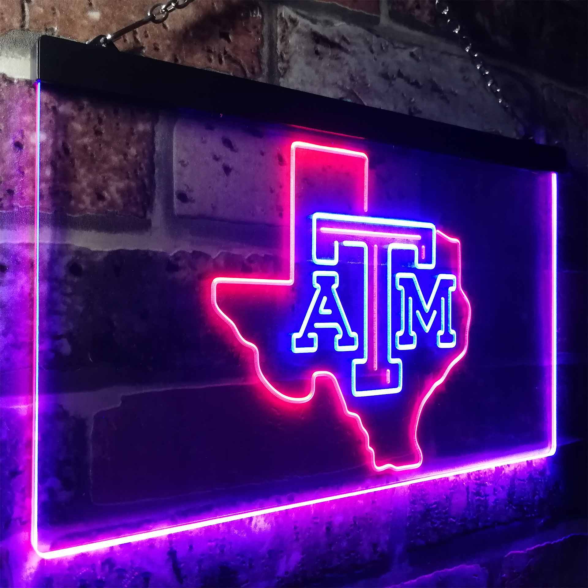 Texas A&M Aggies Club Man Cave Neon Sign