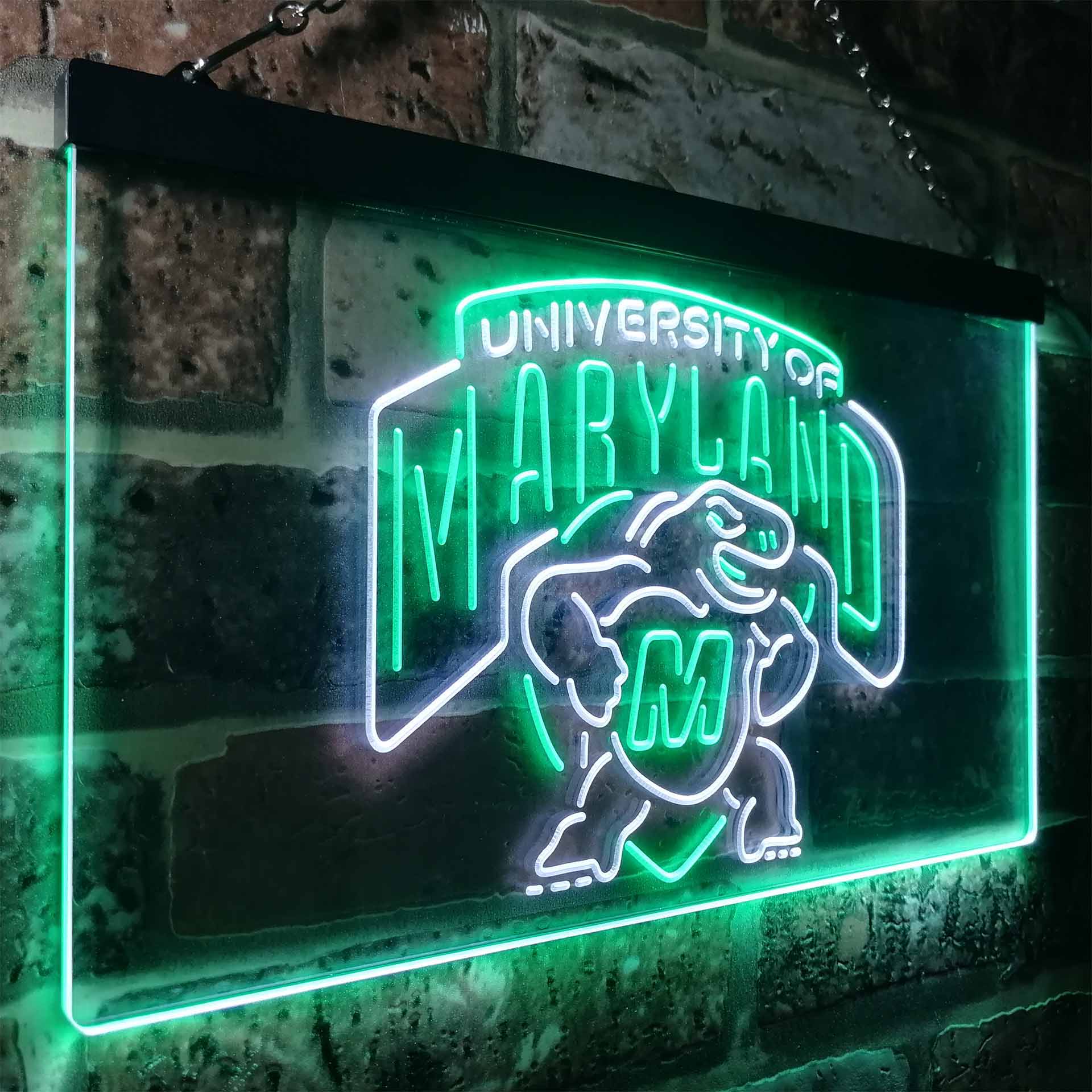 University Of Maryland Club Terrapinses Man Cave Neon Sign