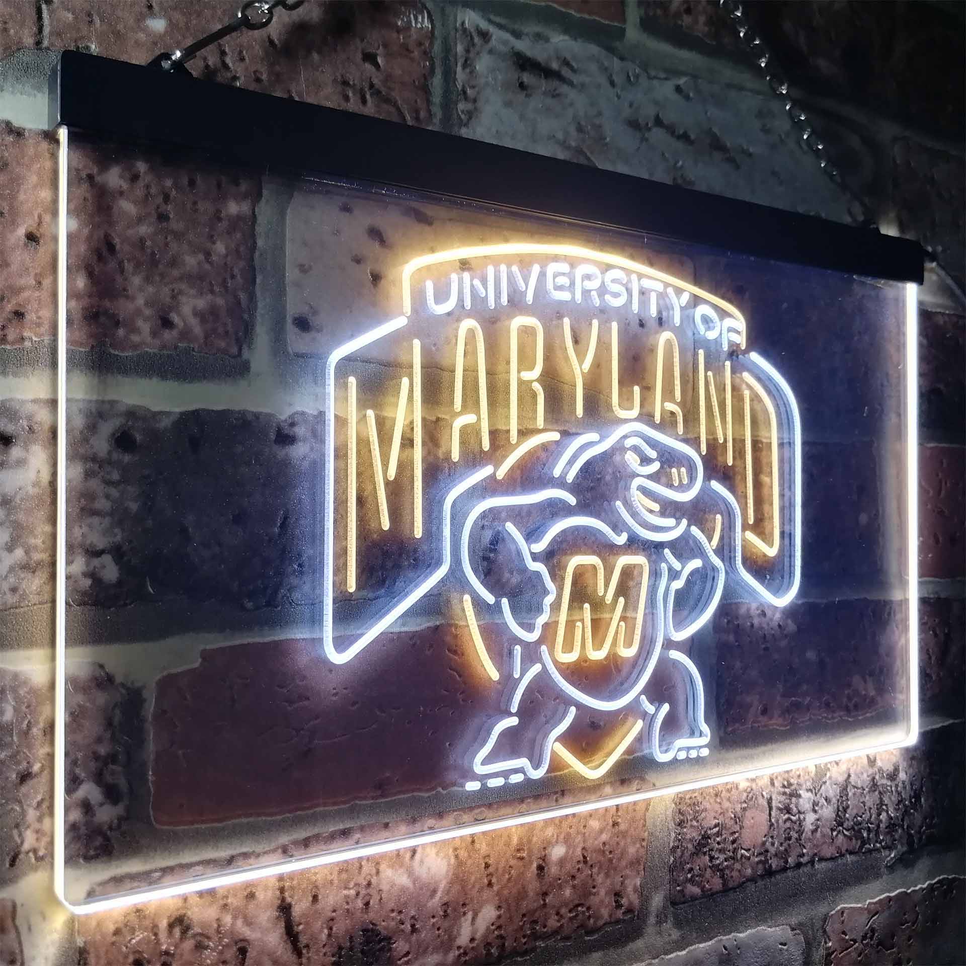 University Of Maryland Club Terrapinses Man Cave Neon Sign