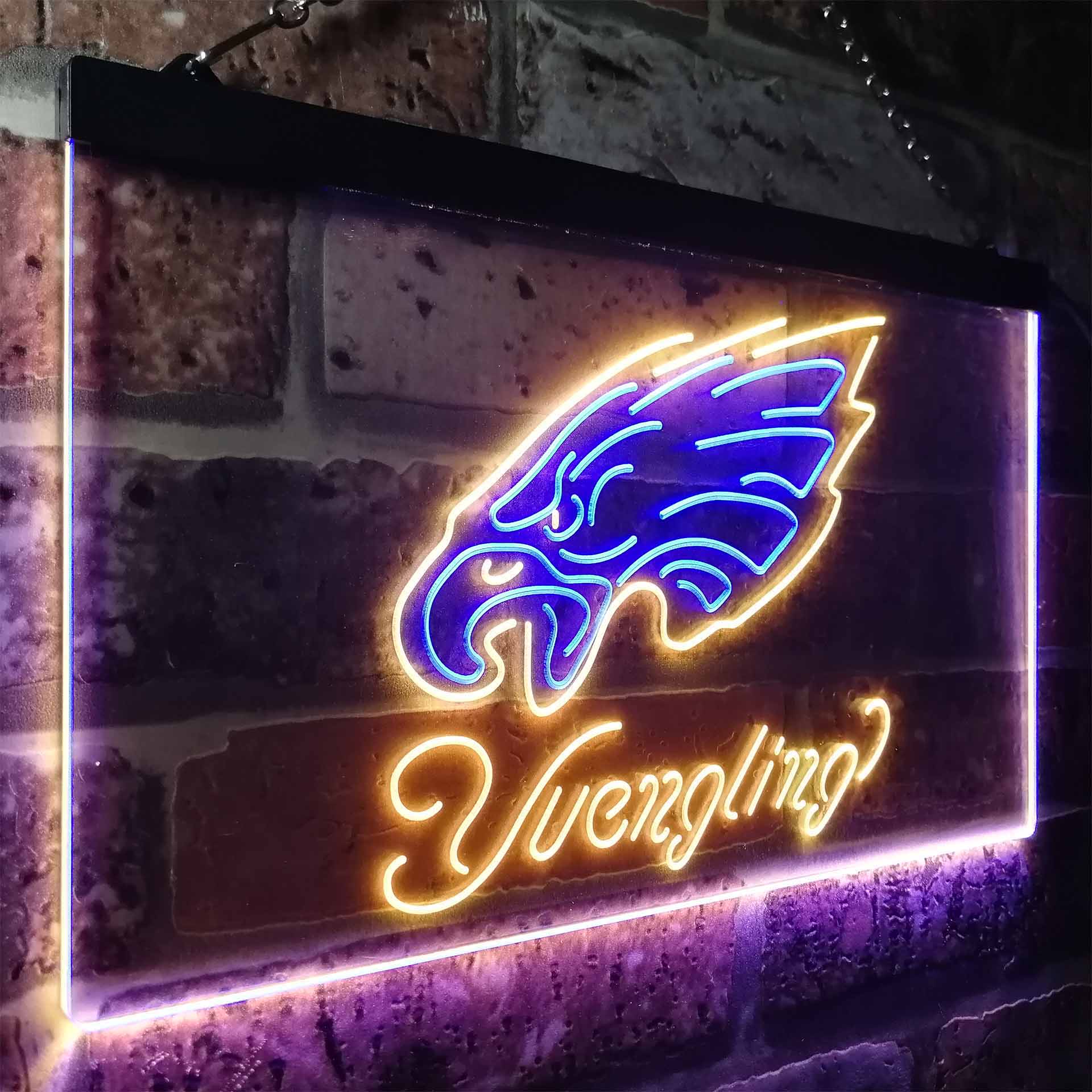 Yuengling Philadelphia Eagle Club Neon Light Up Sign Wall Decor