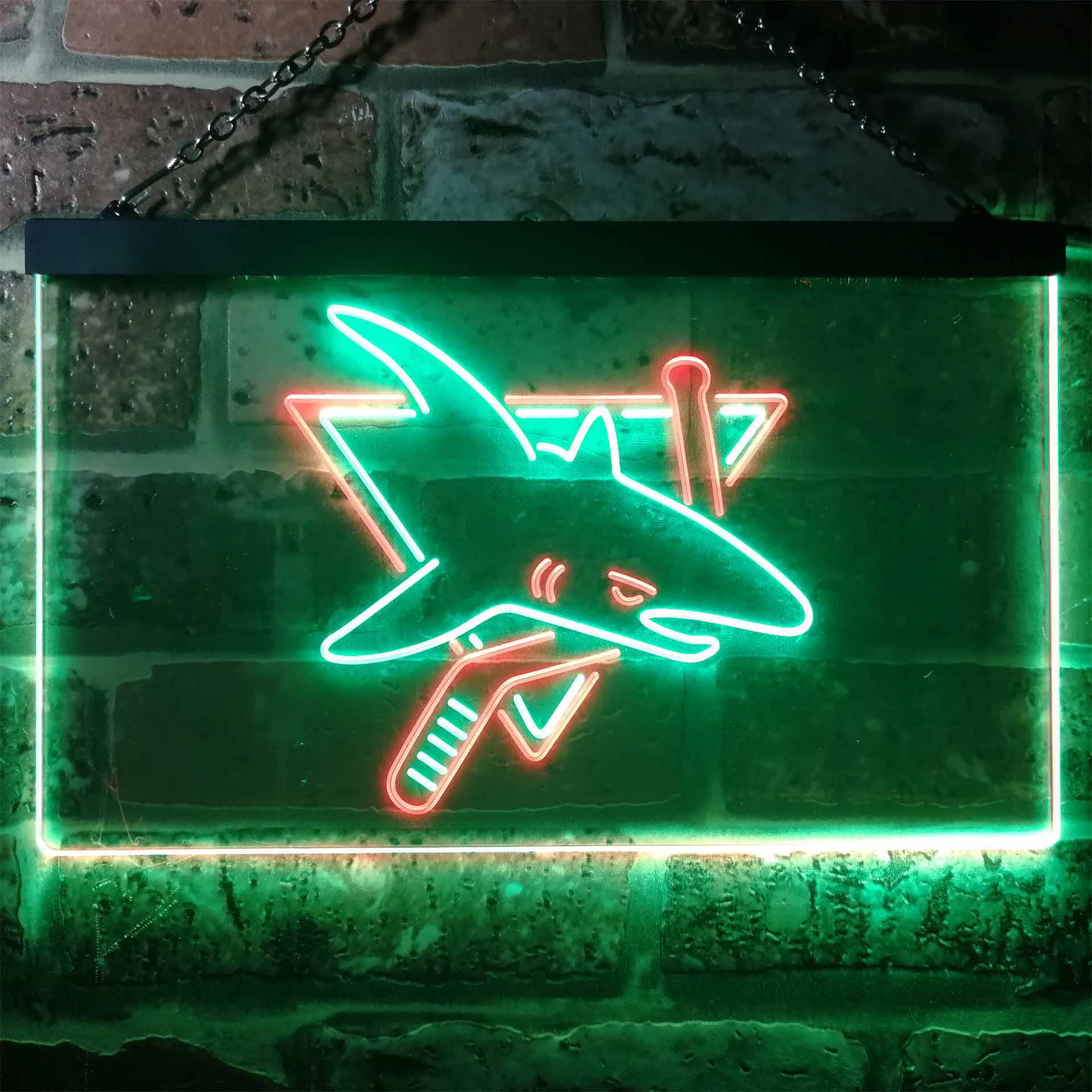 San Jose Sharks Man Cave Neon Sign
