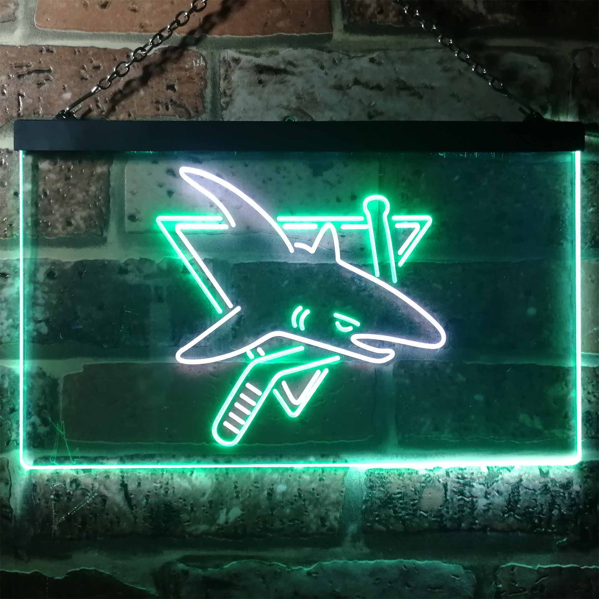 San Jose Sharks Man Cave Neon Sign