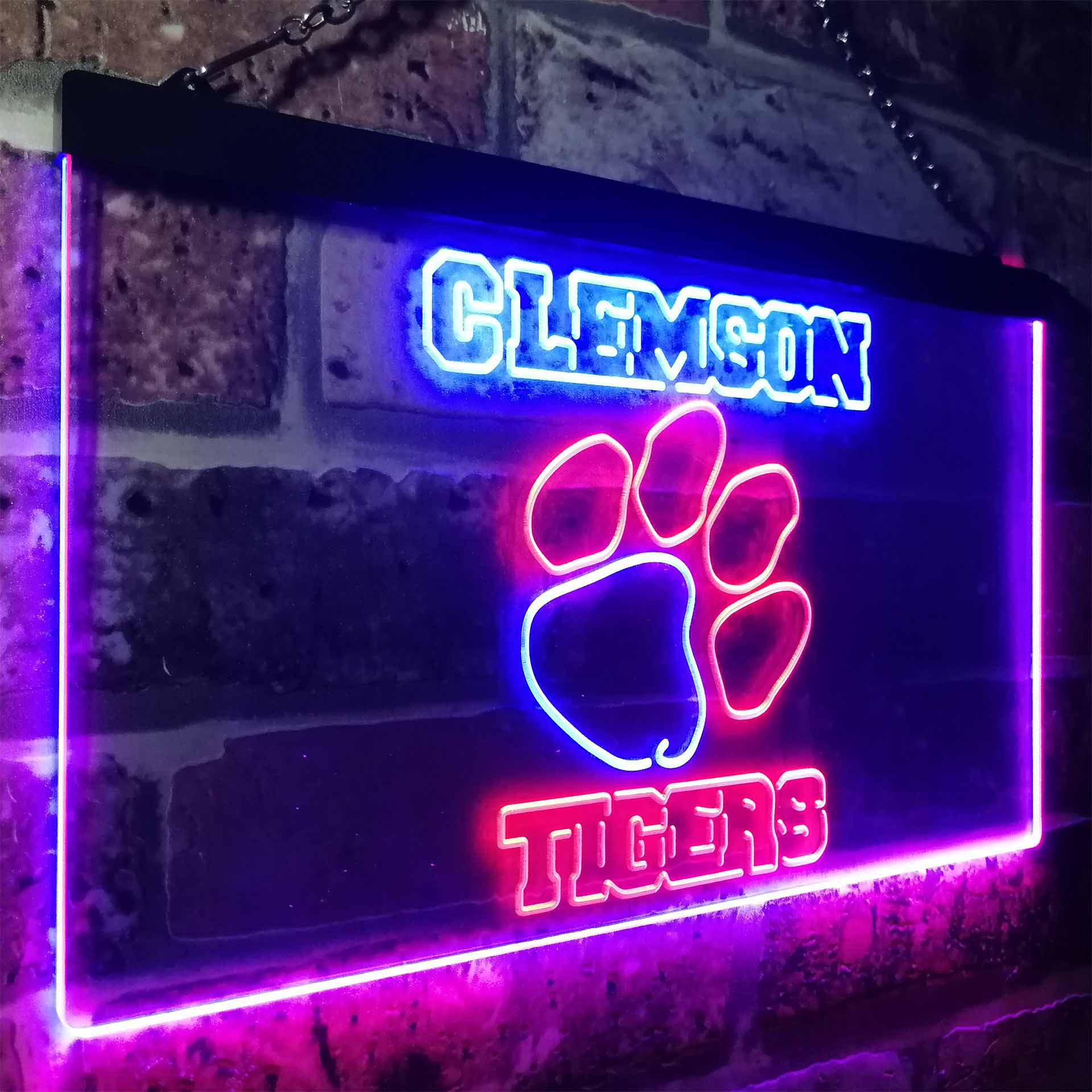 Clemsons Tigers Club Man Cave Neon Sign