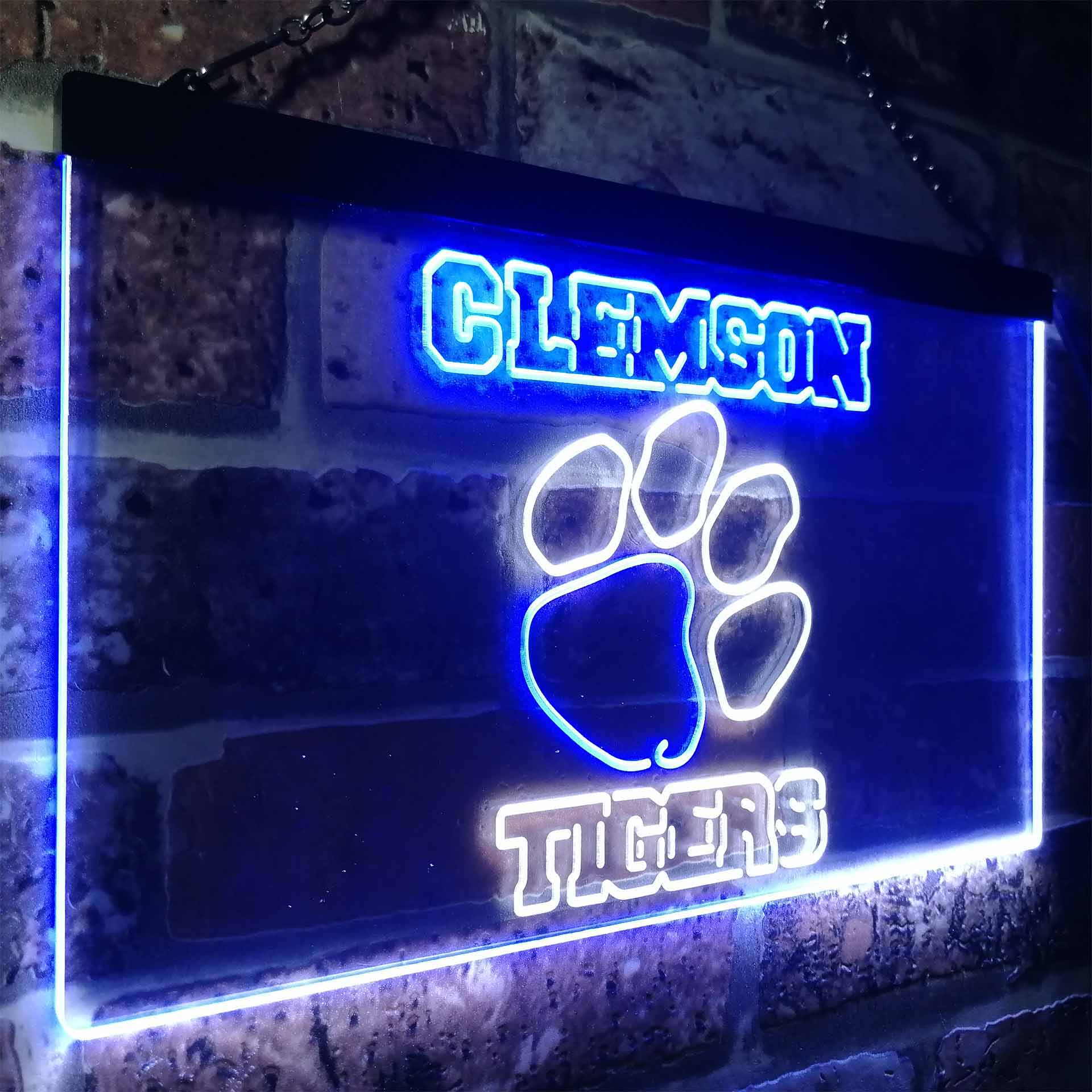 Clemsons Tigers Club Man Cave Neon Sign