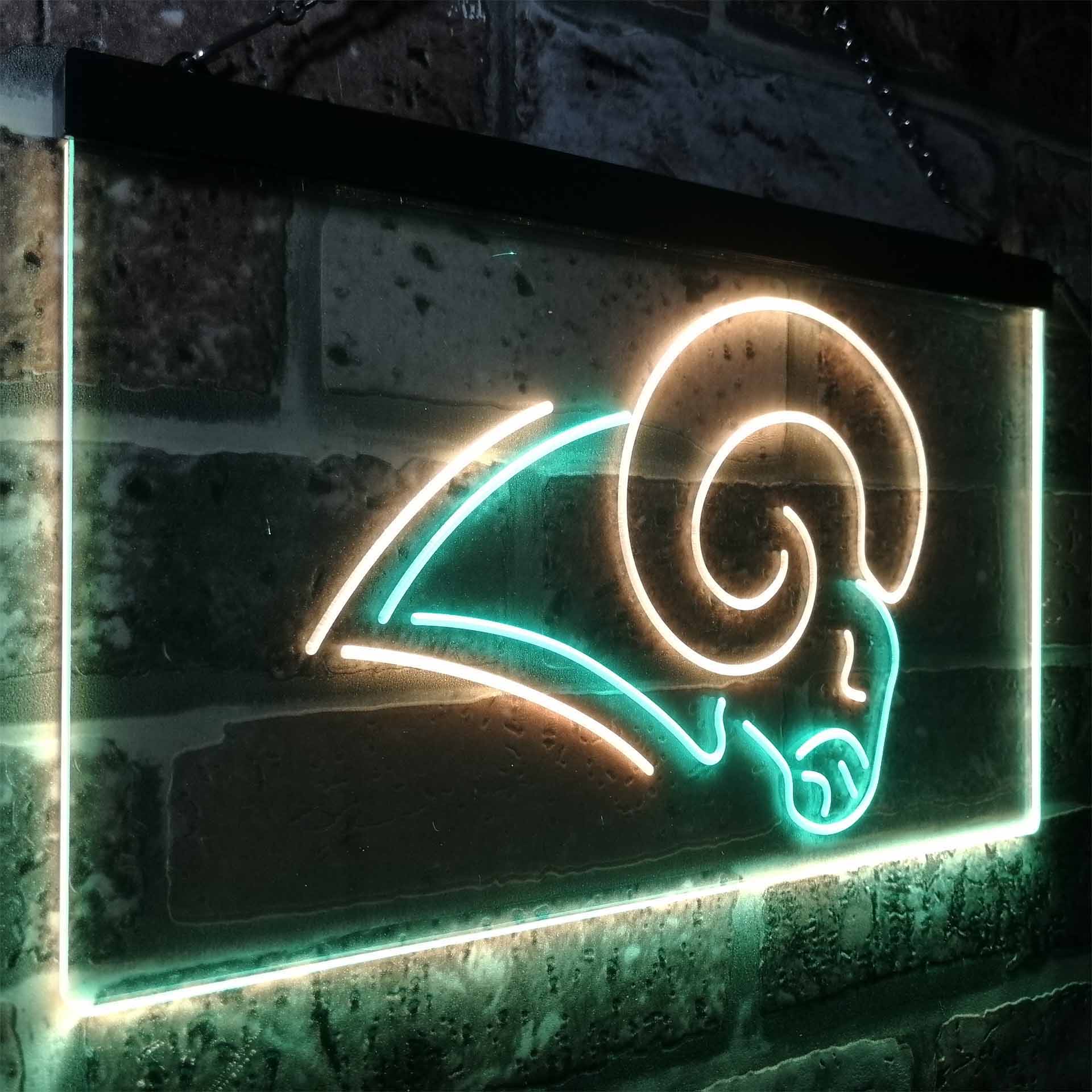 Los Angeles Rams Neon Light Up Sign Wall Decor