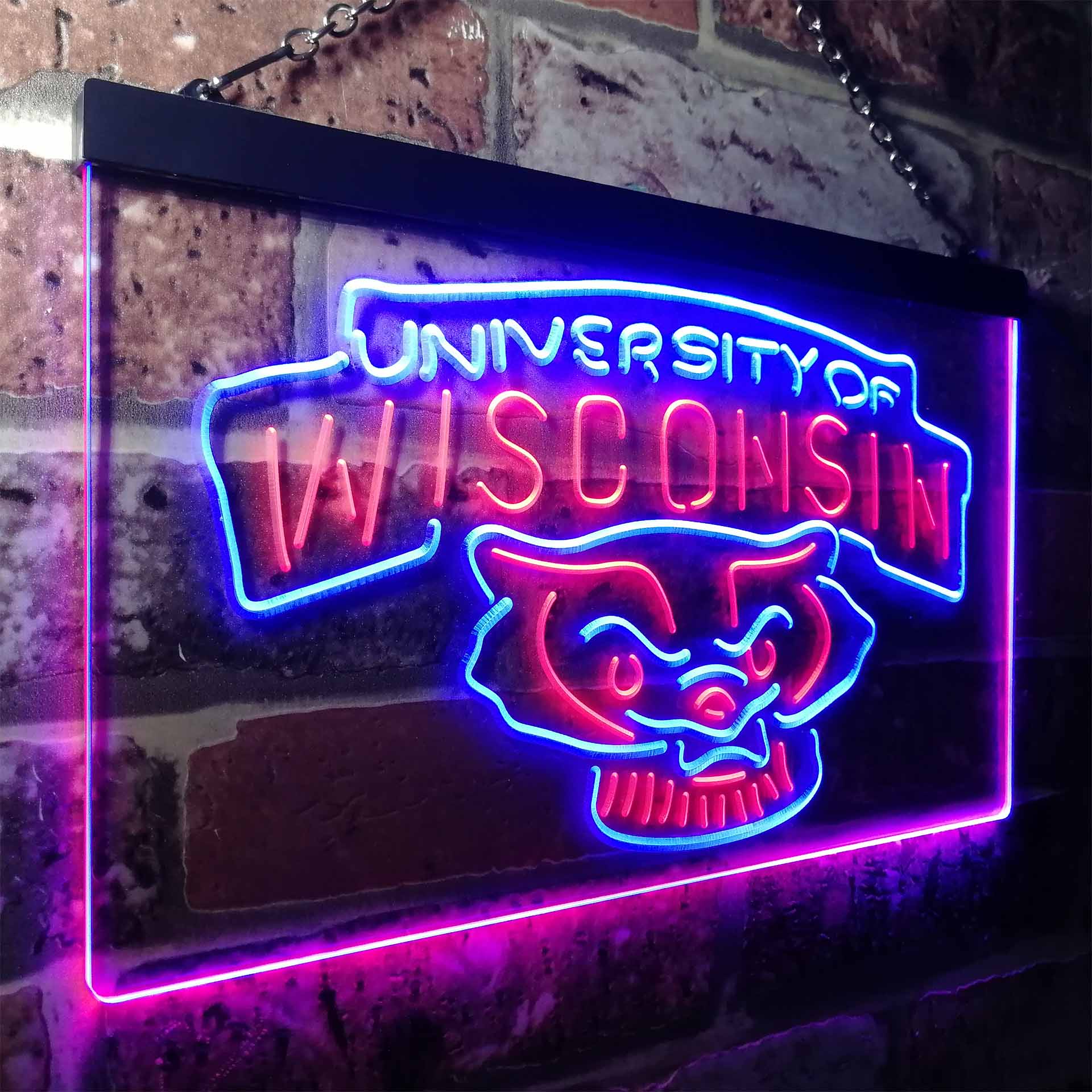 Wisconsin Badgers Neon LED Sign