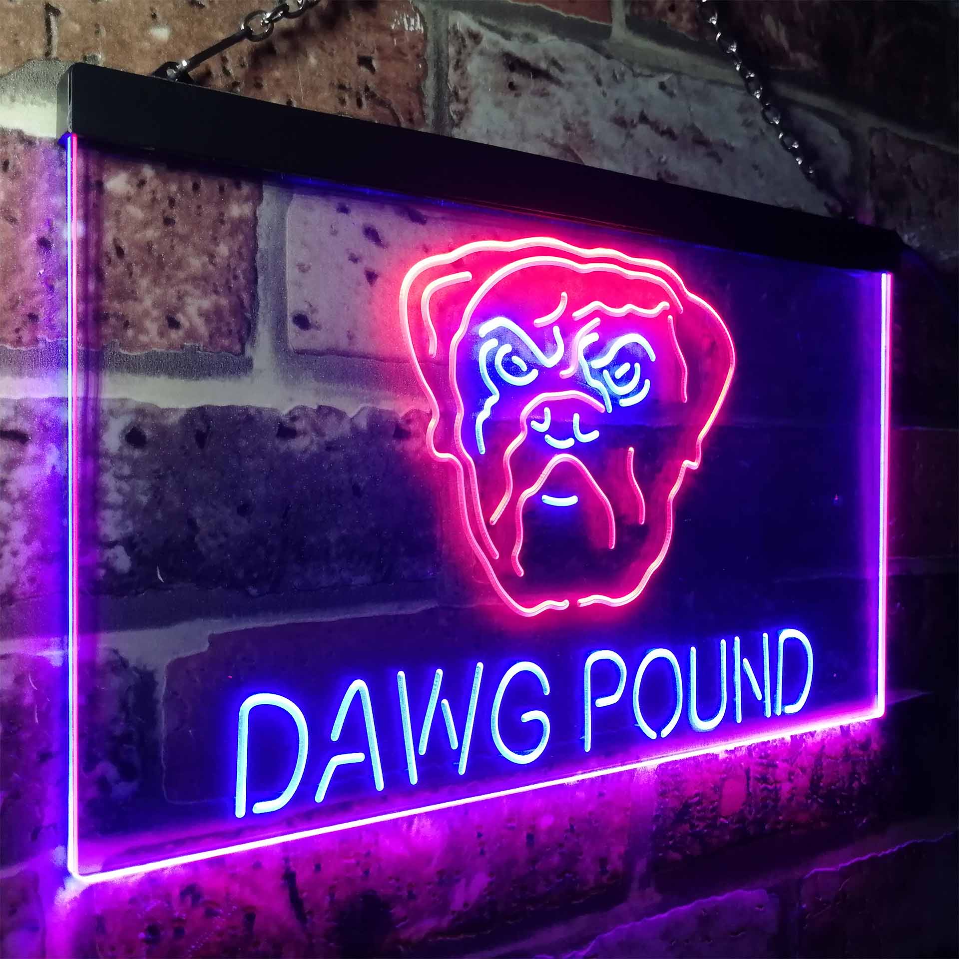 Dawg Pound Cleveland Man Cave Neon Sign