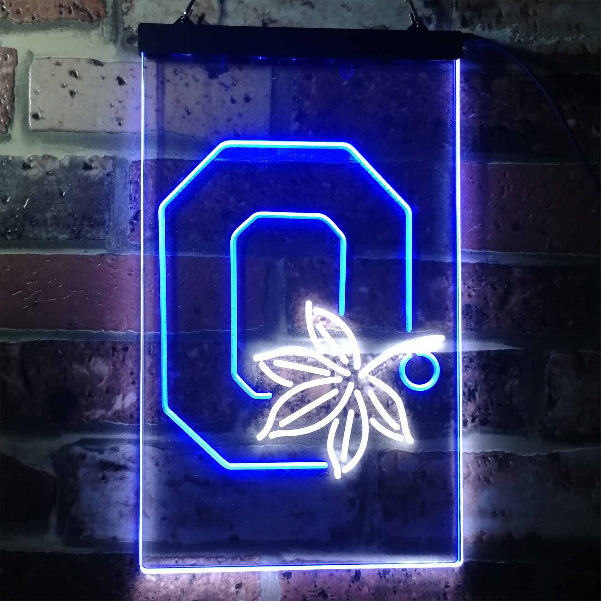 Ohio State Buckeyes Maple Leaf Club Man Cave Neon Sign