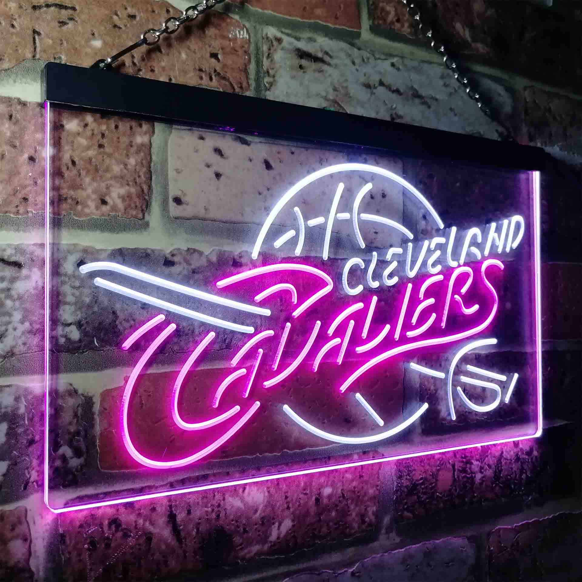 Cleveland Cavaliers Basketball Man Cave Neon Sign