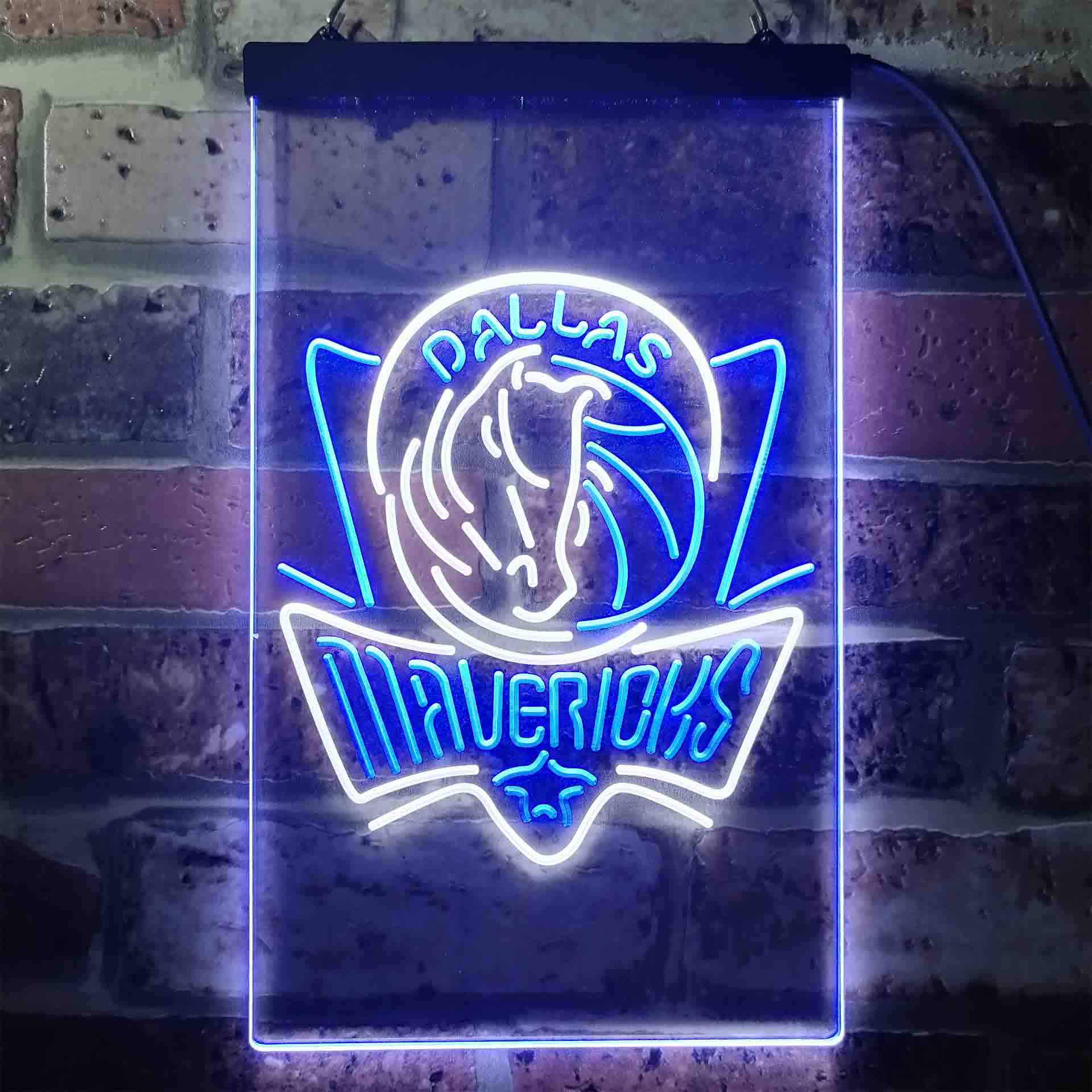Mavericks Pub Club League Group Man Cave Neon Sign