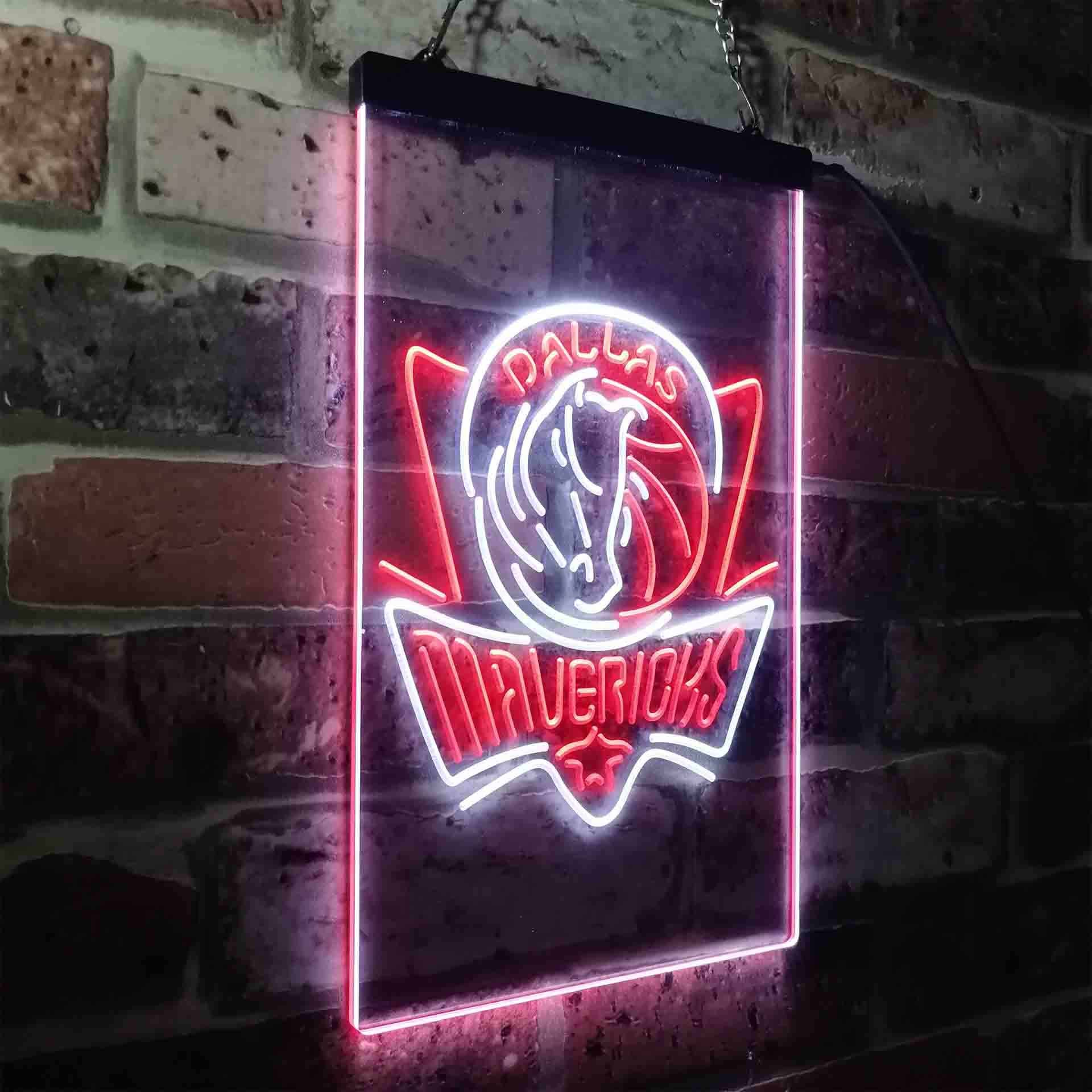 Mavericks Pub Club League Group Man Cave Neon Sign