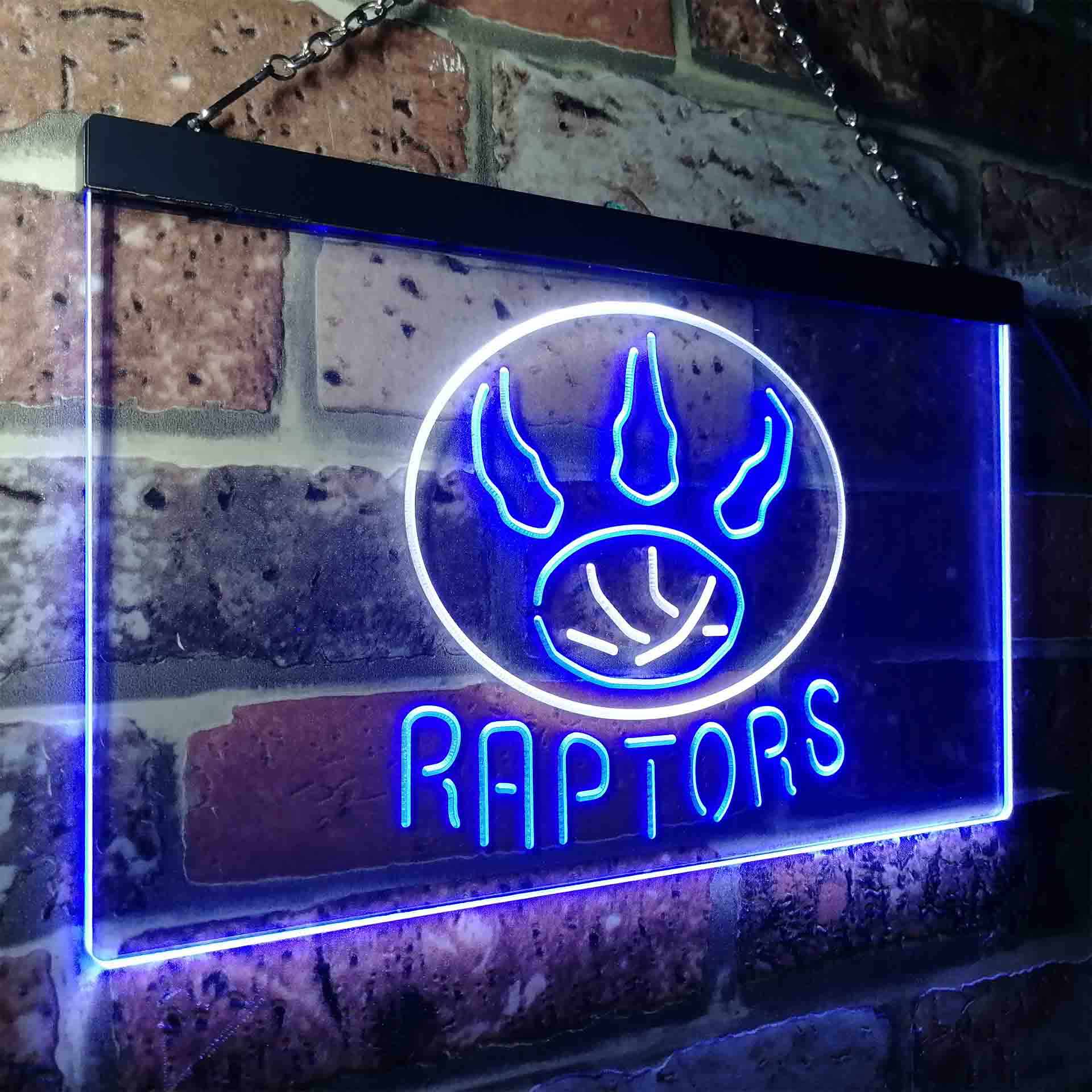 Toronto Sport Club League Team Raptors Souvenir Neon Light Up Sign Wall Decor
