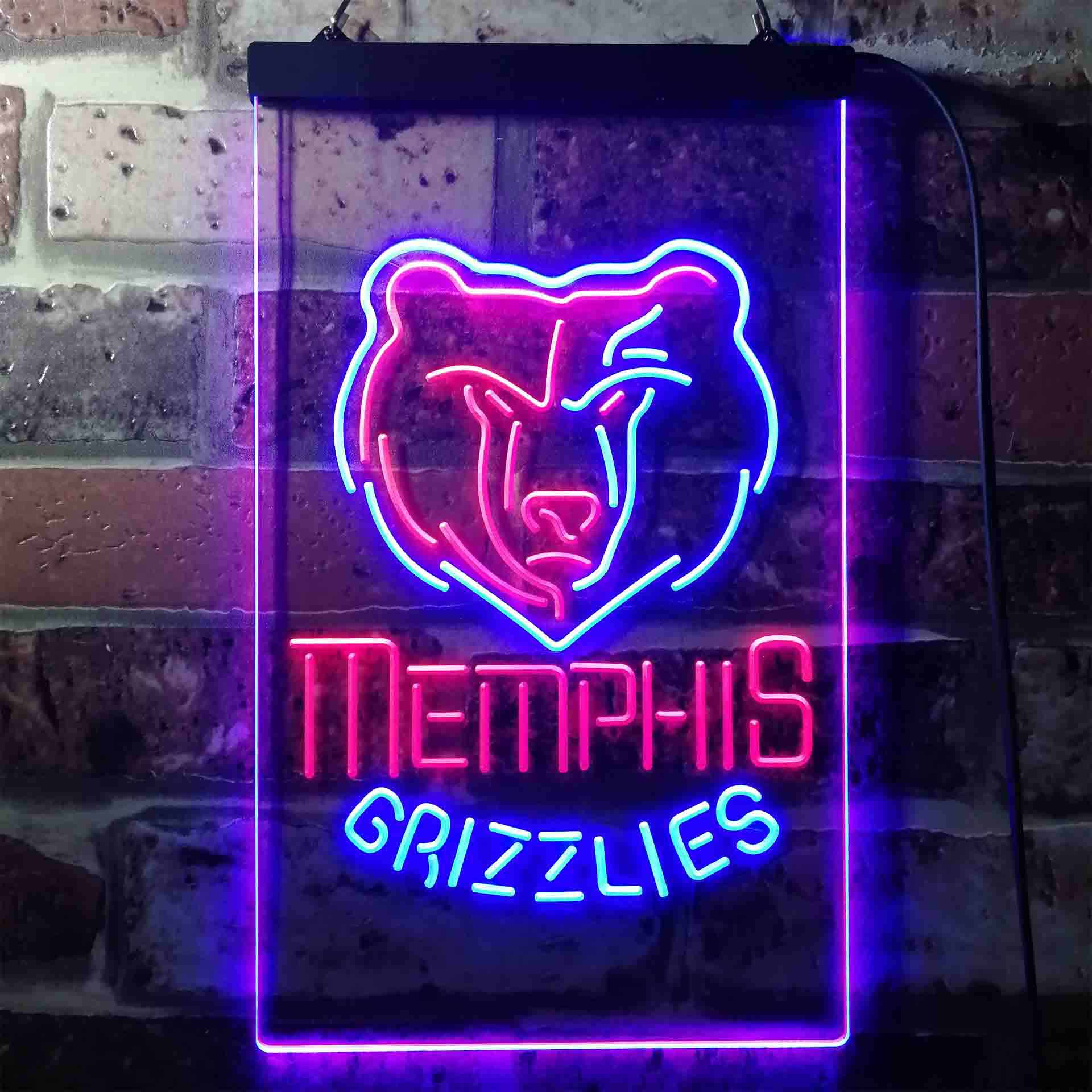 Memphis Grizzlies Baseketball Neon LED Sign