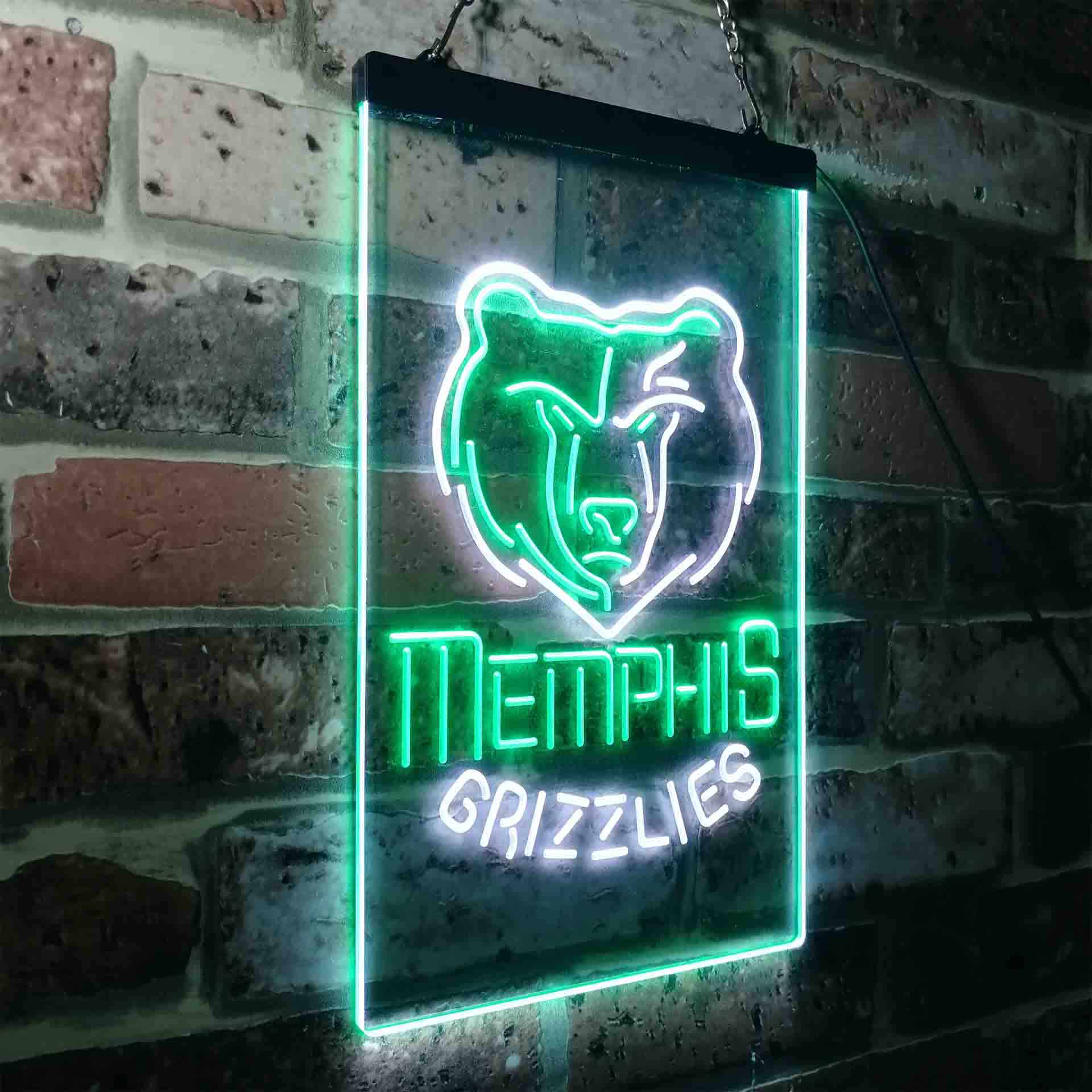 Memphis Grizzlies Baseketball Neon LED Sign