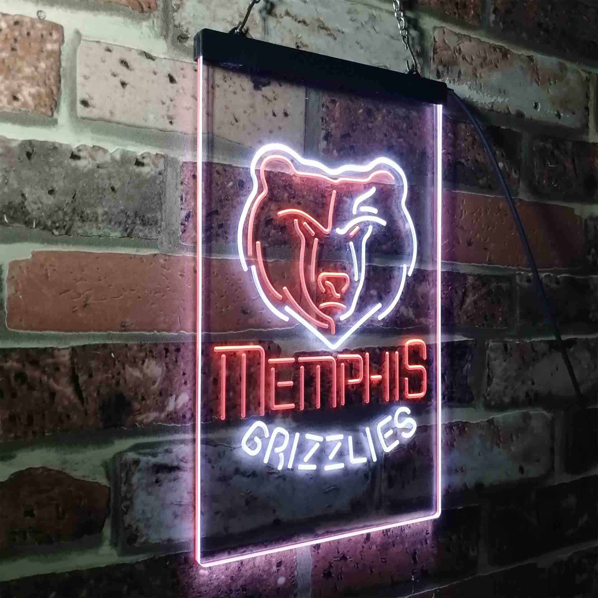 Memphis Grizzlies Man Cave Neon Sign