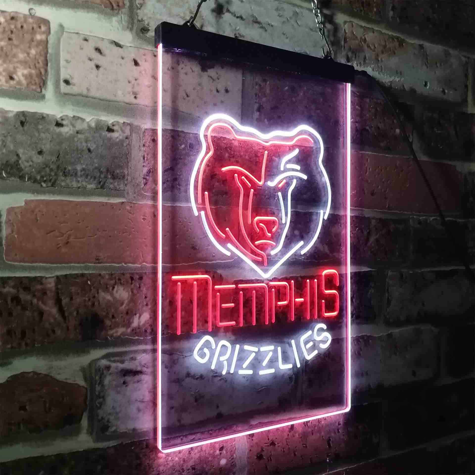 Memphis Grizzlies Man Cave Neon Sign