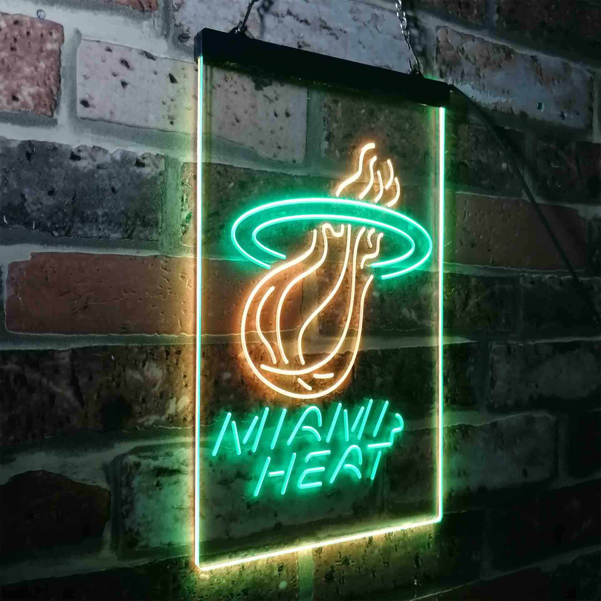 Miami Led Signs Miami Heat Neon Sign - LED LAB CAVE