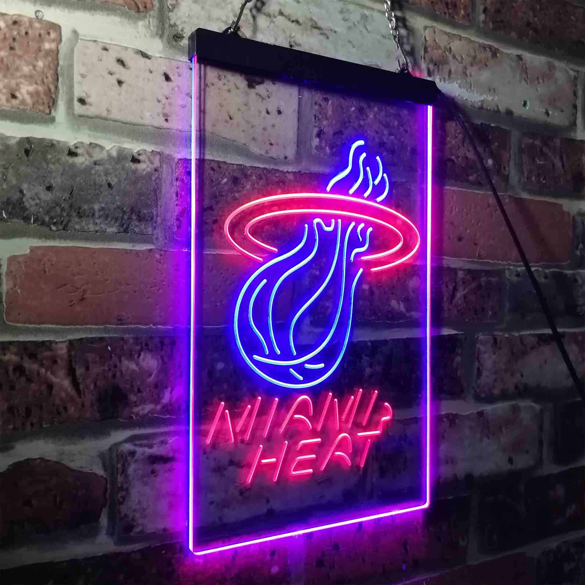 Miami Led Signs Miami Heat Neon Sign - LED LAB CAVE