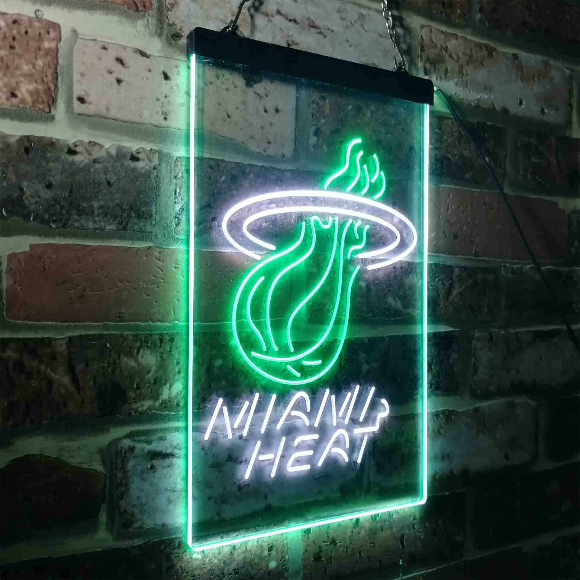 Miami Heat Man Cave Neon Sign