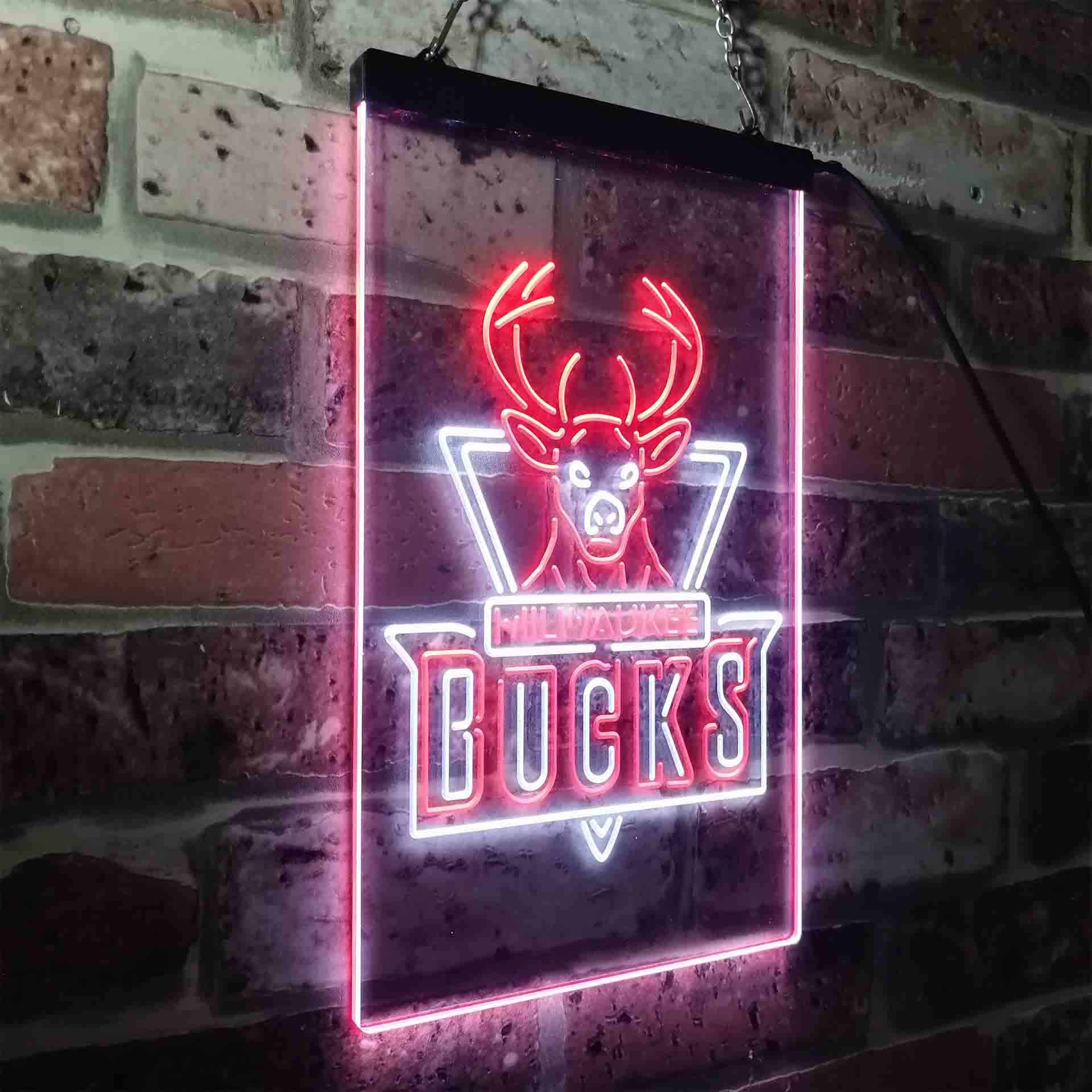 Milwaukee Bucks Basketball Neon LED Sign