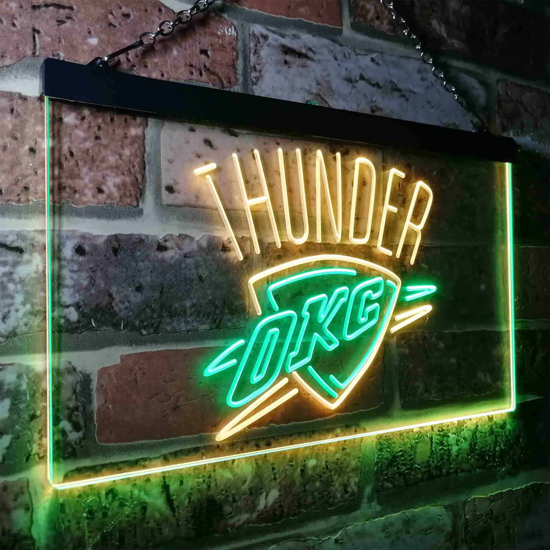 Oklahoma City Thunder Basketball Neon LED Sign