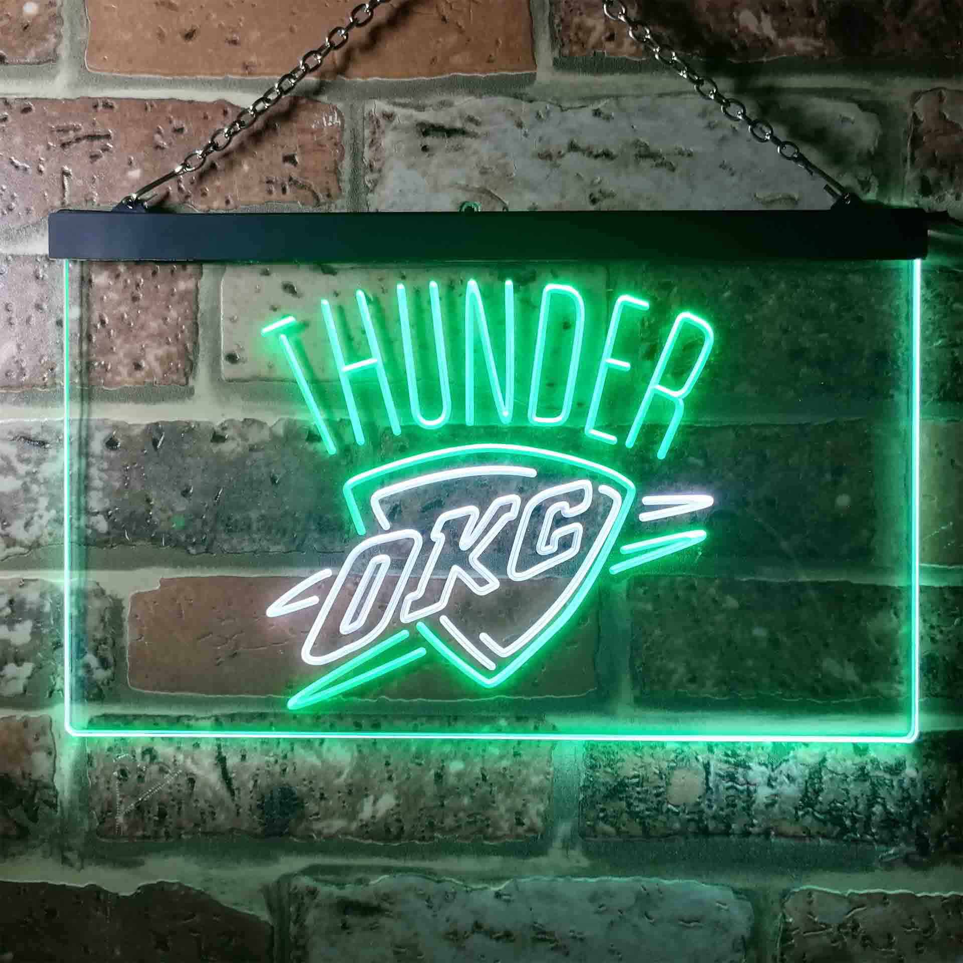 Oklahoma City Thunder Man Cave Neon Sign