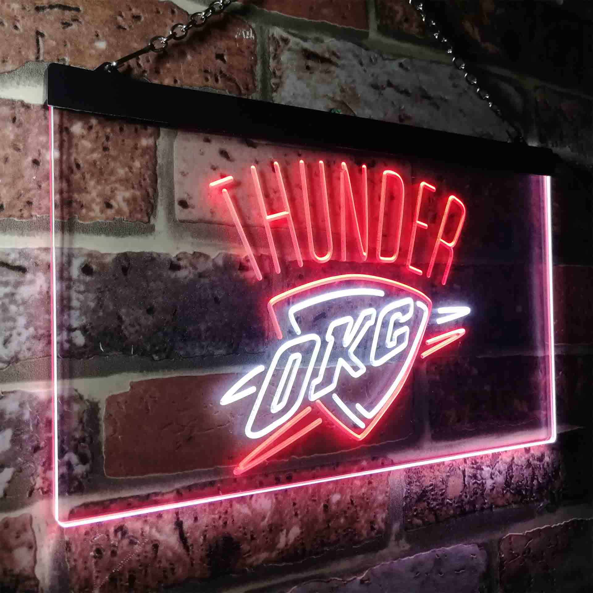 Oklahoma City Thunder Basketball Neon LED Sign