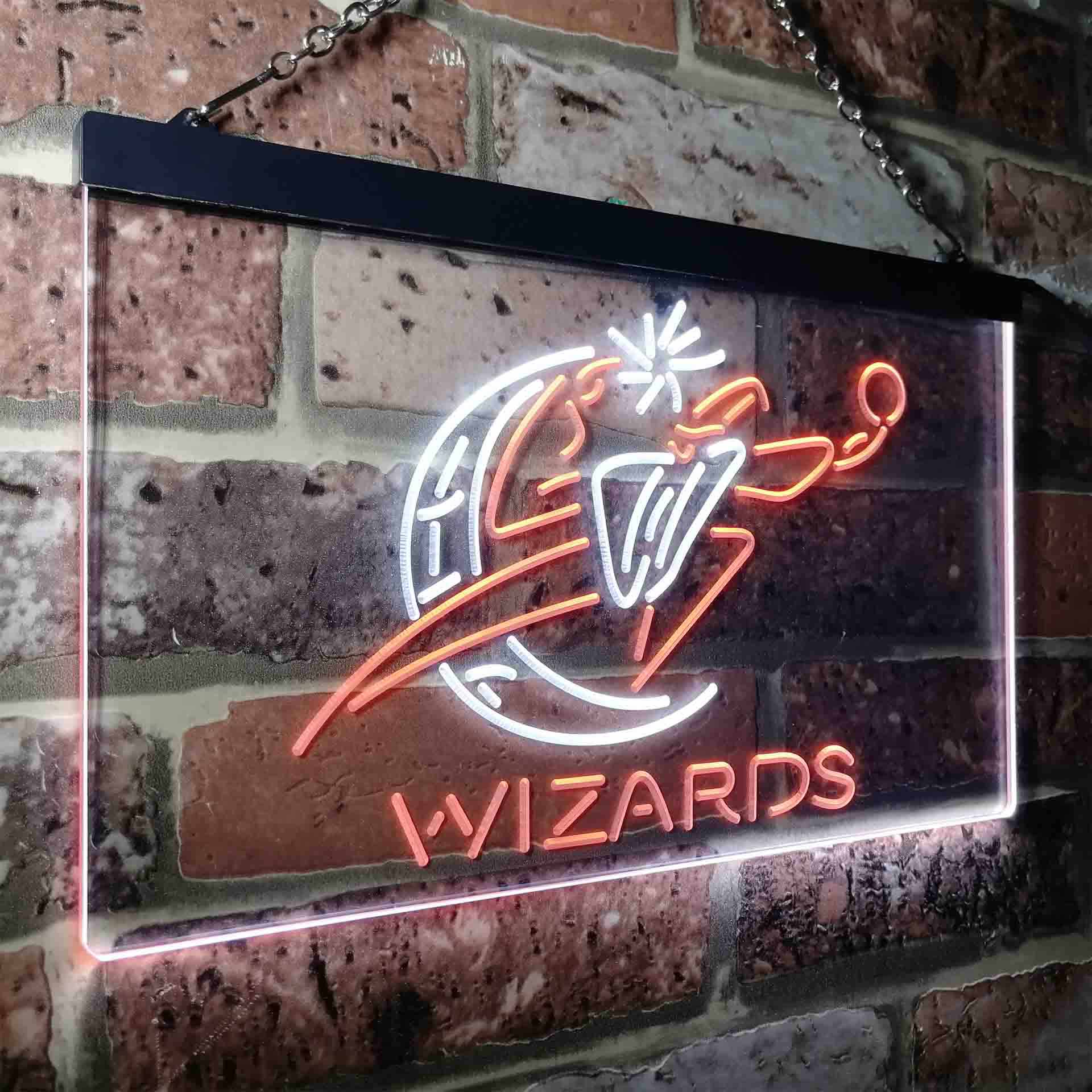 Wizards Baseketball Neon LED Sign