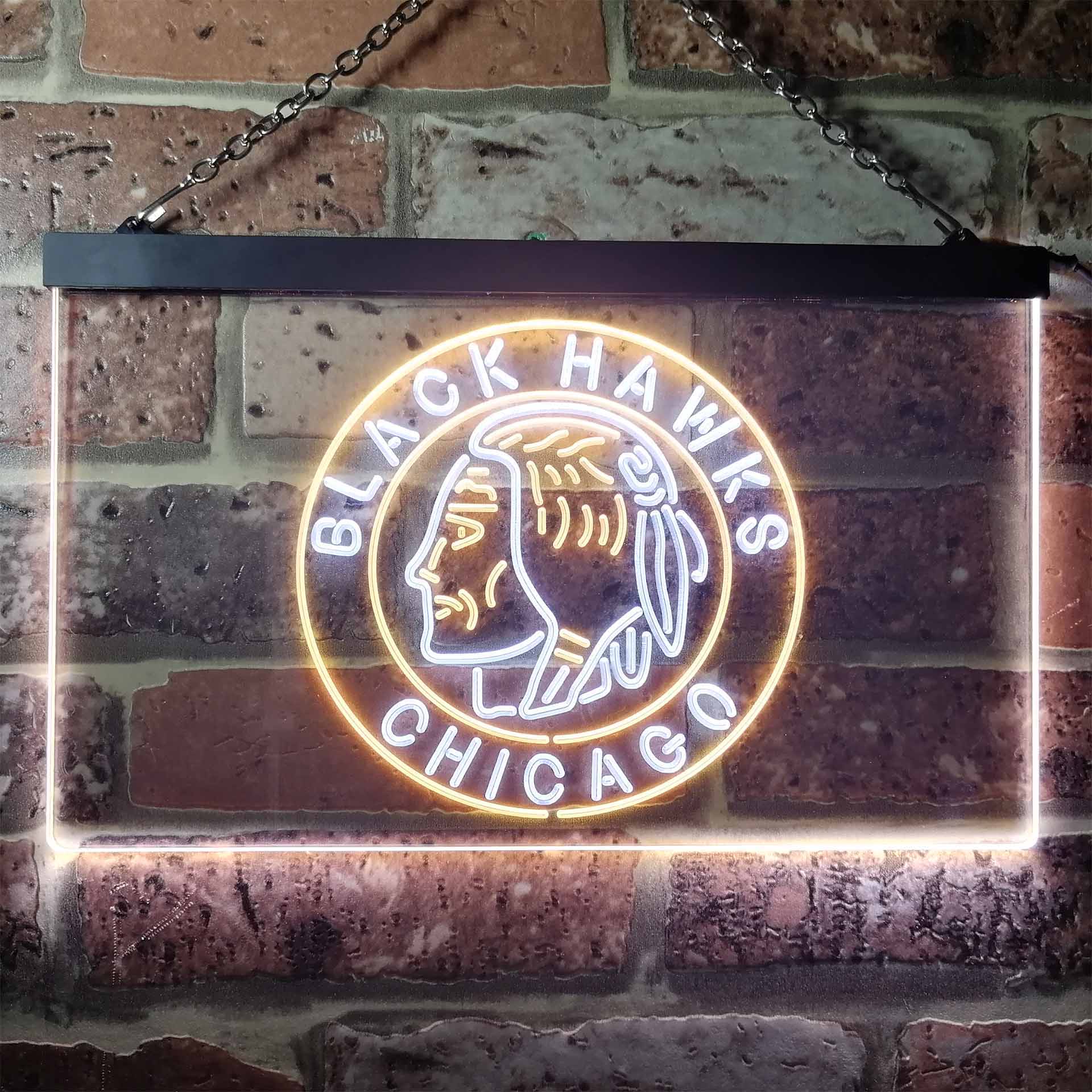 Chicago Sport Team Blackhawks Neon LED Sign