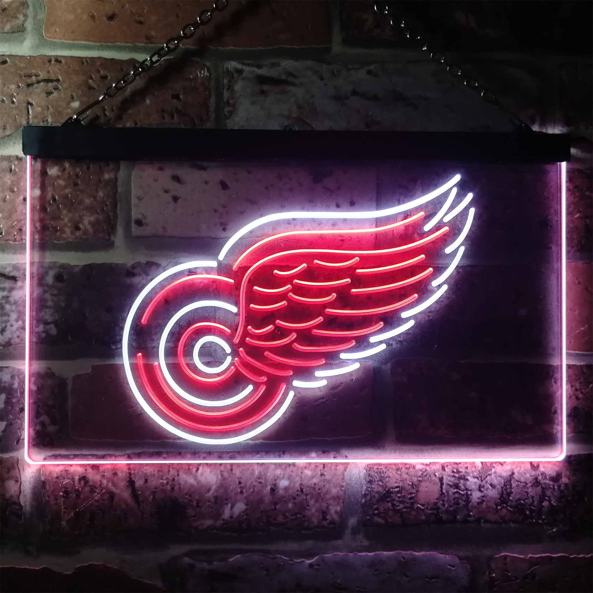 Detroit Sport Team Red Wings Neon LED Sign